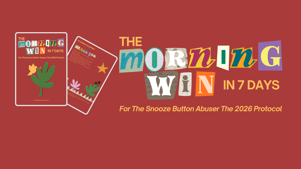 Minimal ebook cover titled "The No Snooze Protocol – A 7-Day System to Fix Your Mornings", focused on building a consistent wake-up routine, increasing energy, and improving daily productivity.