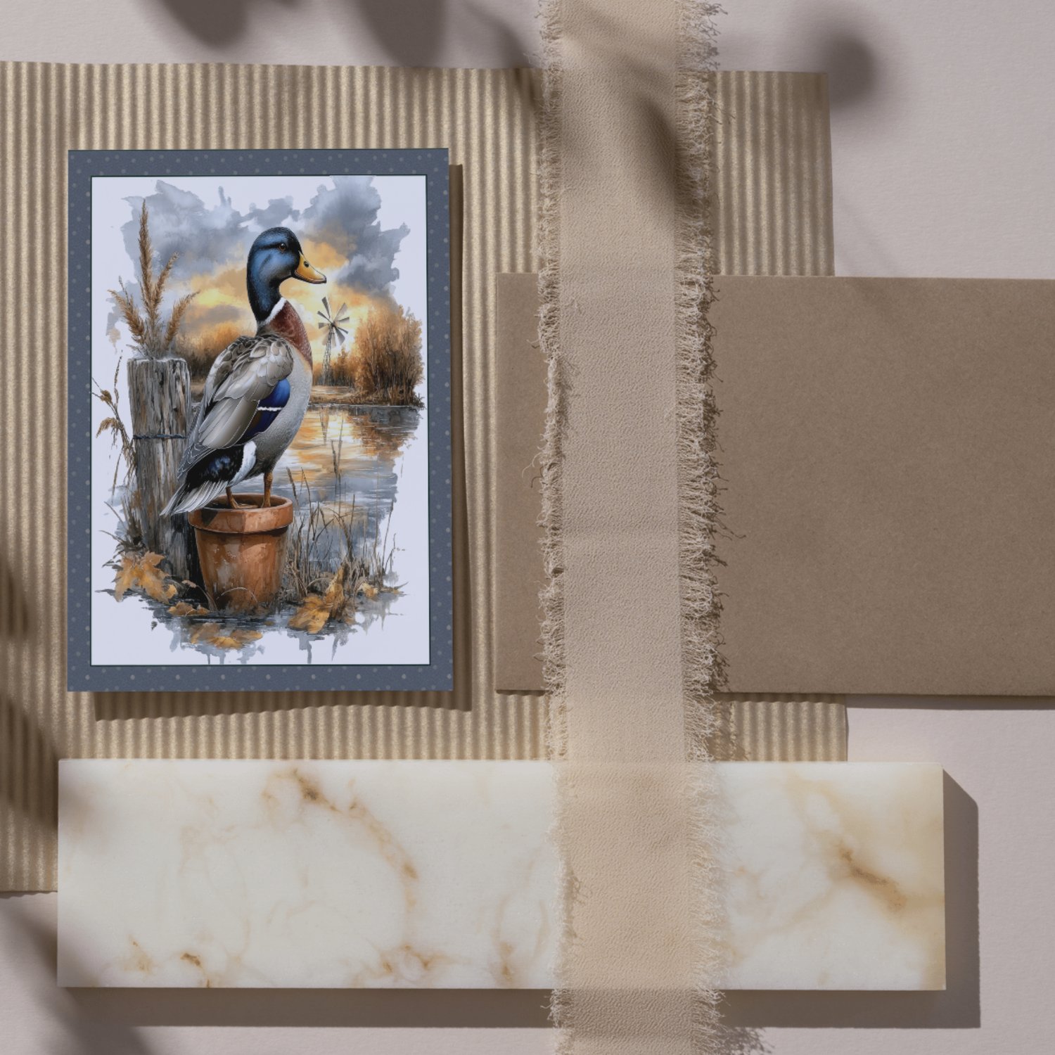 mallard ducks, greeting cards, wall picture