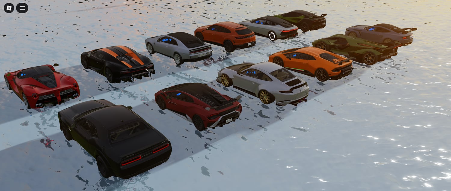High detail car models included in Roblox vehicle pack