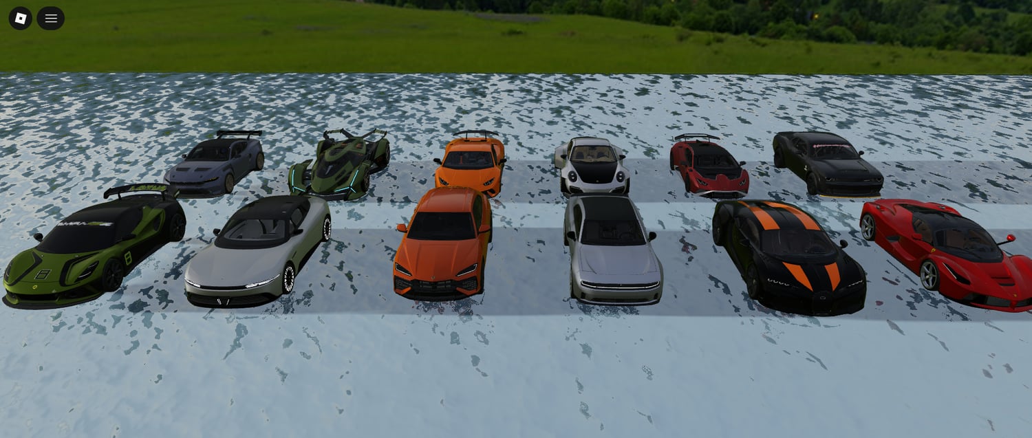 Urban driving scene using realistic Roblox vehicles