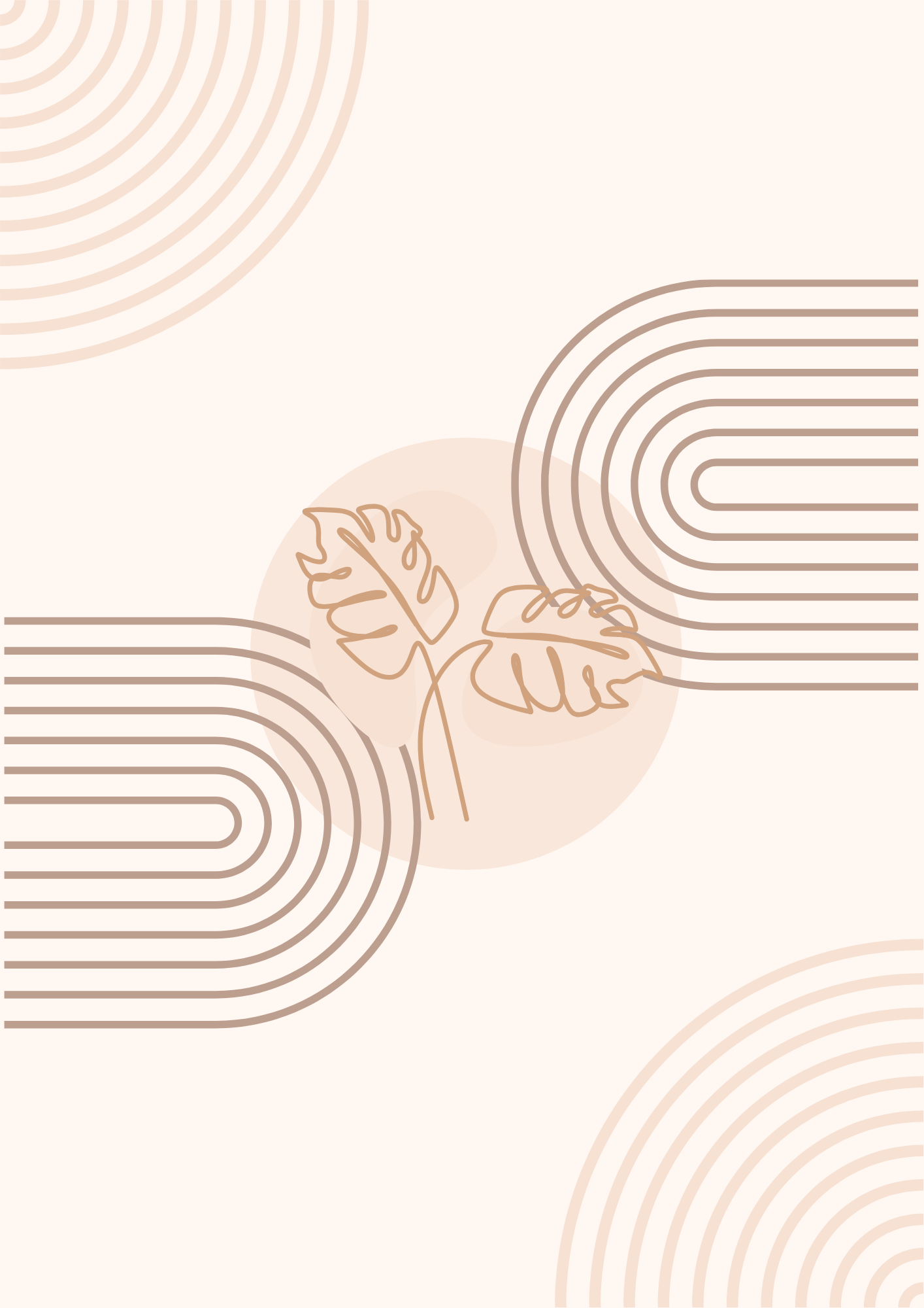 Beige Boho Wall Art Printable – Neutral Abstract Line Art – Minimalist ...