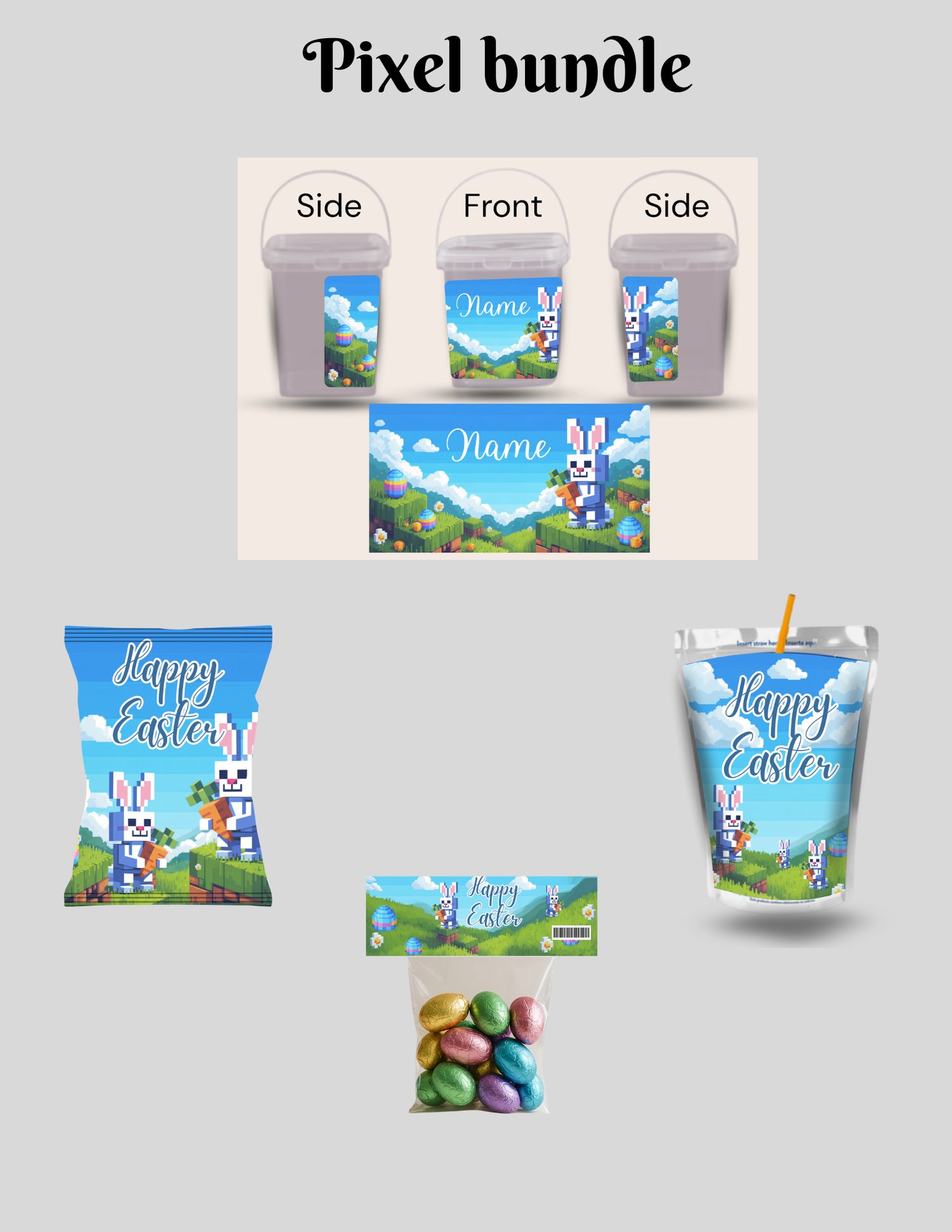 5 sets Boys easter bucket bundle - Payhip