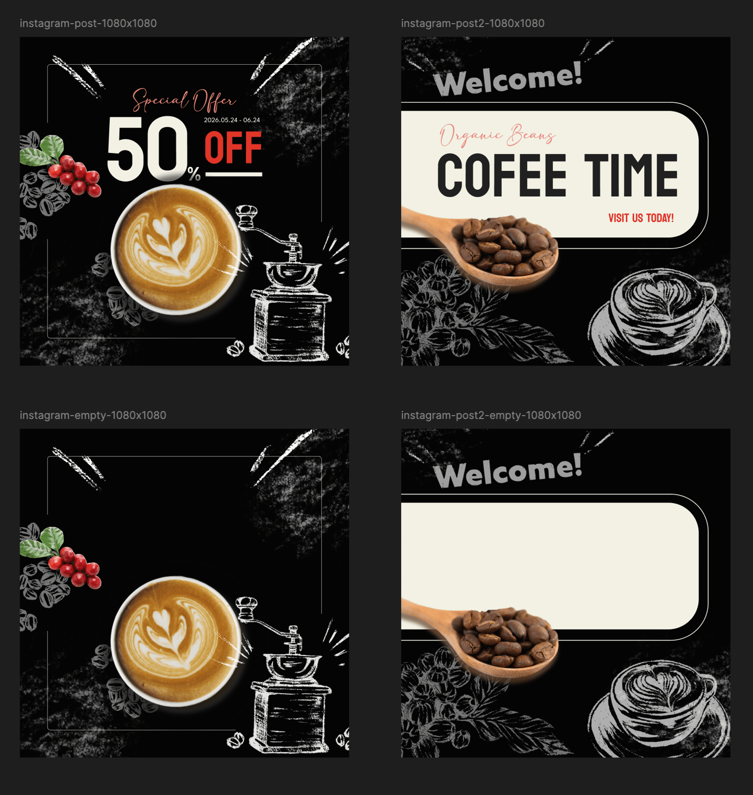 coffee social template