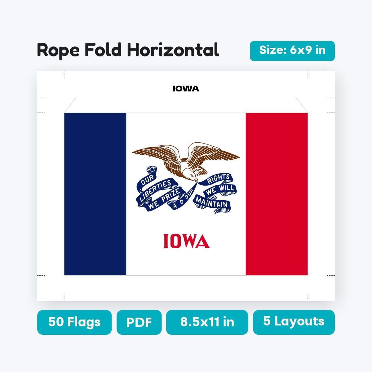 USA State Flags Rectangle Banner, printable 50 states garland for Fourth of July or school events, educational geography wall bunting.