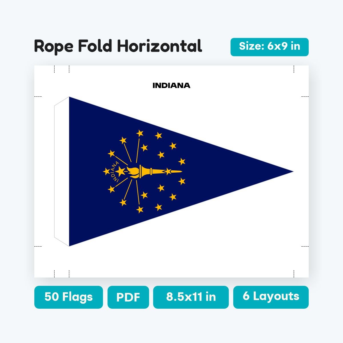 US State Flags DIY Triangle Garland, printable 50 states pennant banner, geography classroom bunting, perfect for patriotic school decorations.