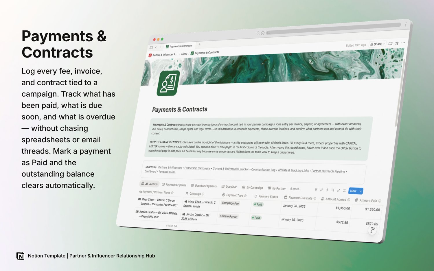 Partner & Influencer Relationship Hub - Payhip
