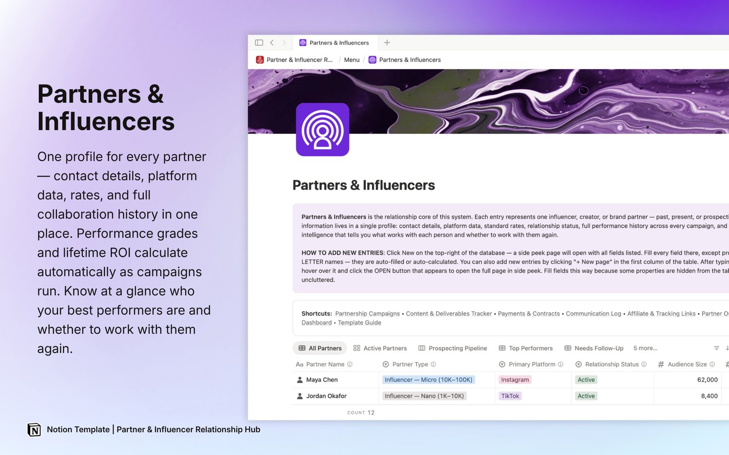 Partner & Influencer Relationship Hub - Payhip