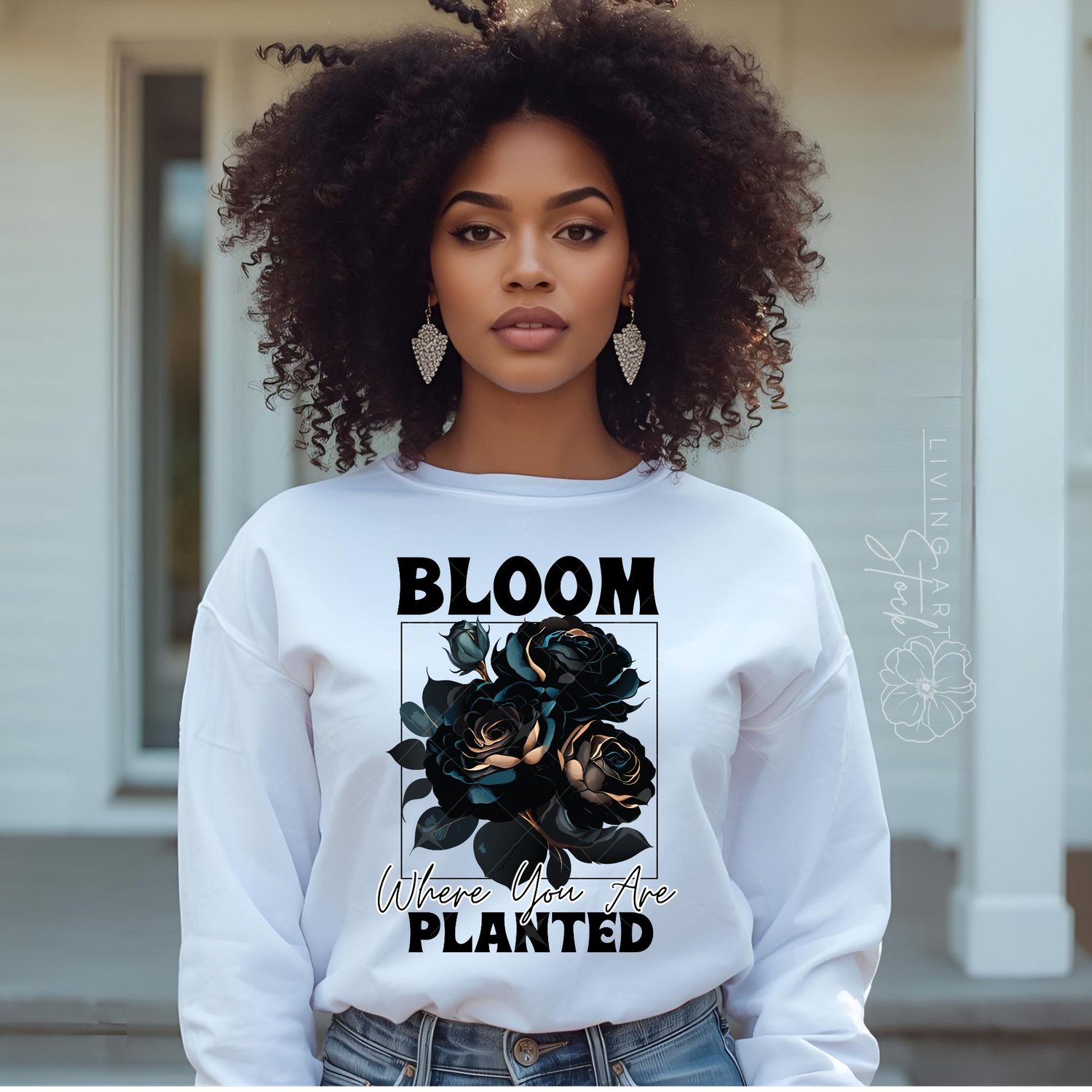 Dark rose quote t-shirt sublimation designs
