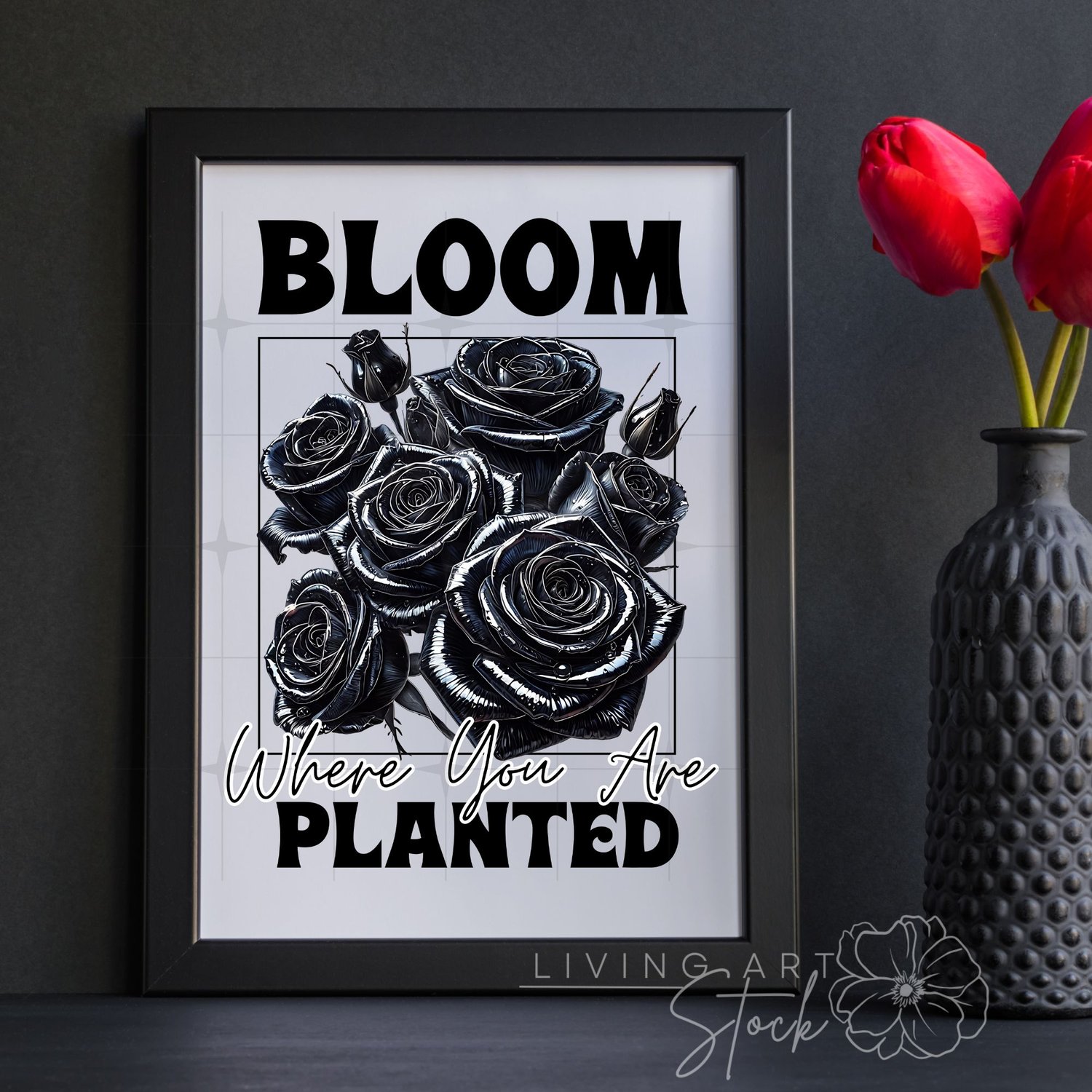 Inspirational bloom Quote Wall Art Printable