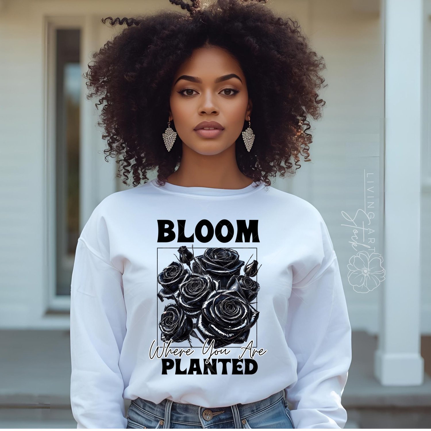 Inspirational bloom Quote PNG t-shirt design