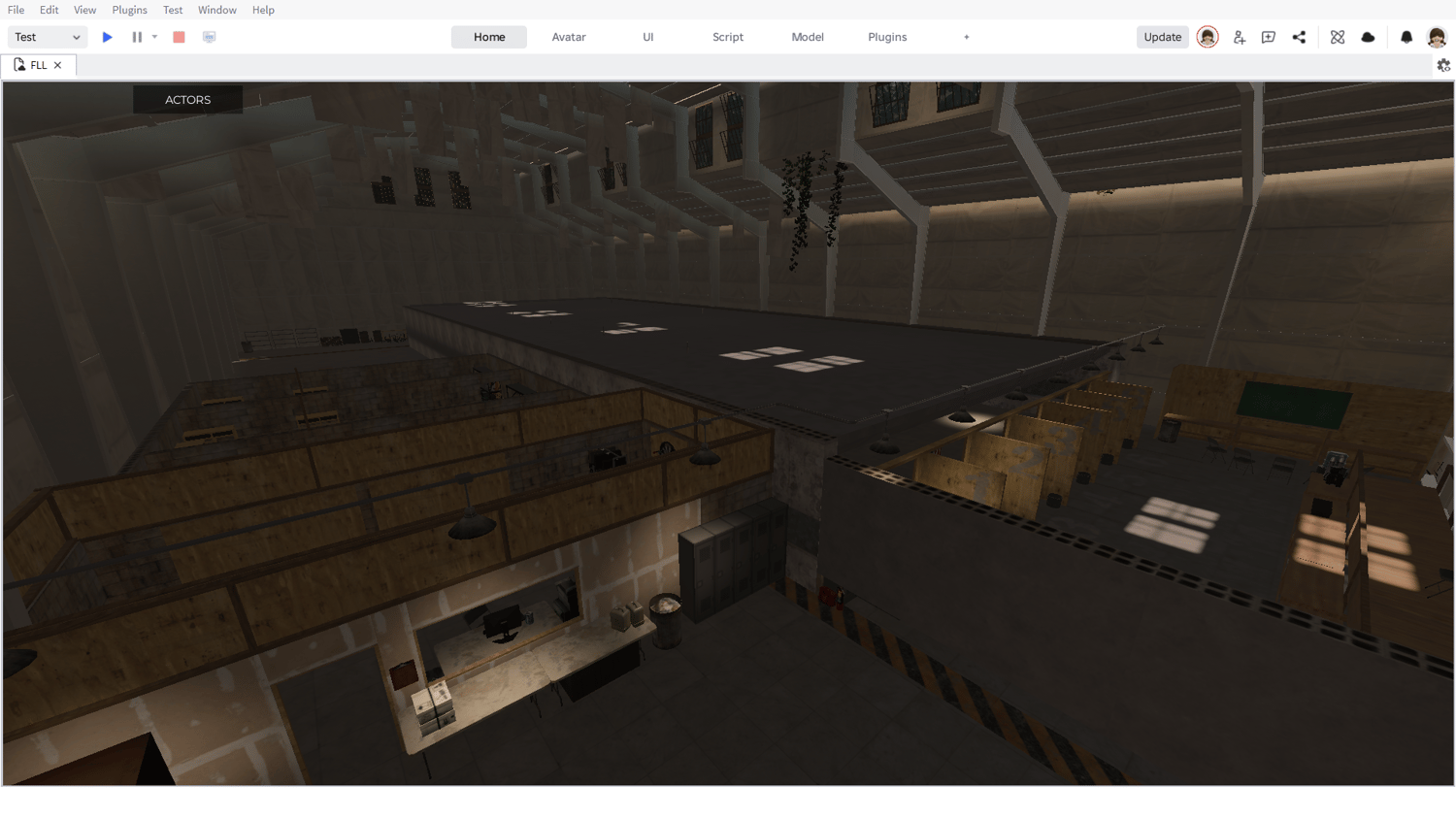 Coordinated military roleplay environment set in woodland terrain