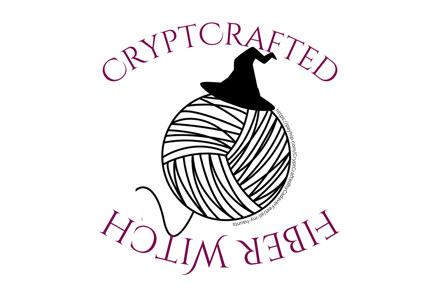 printable sticker cryptcrafted fiber witch