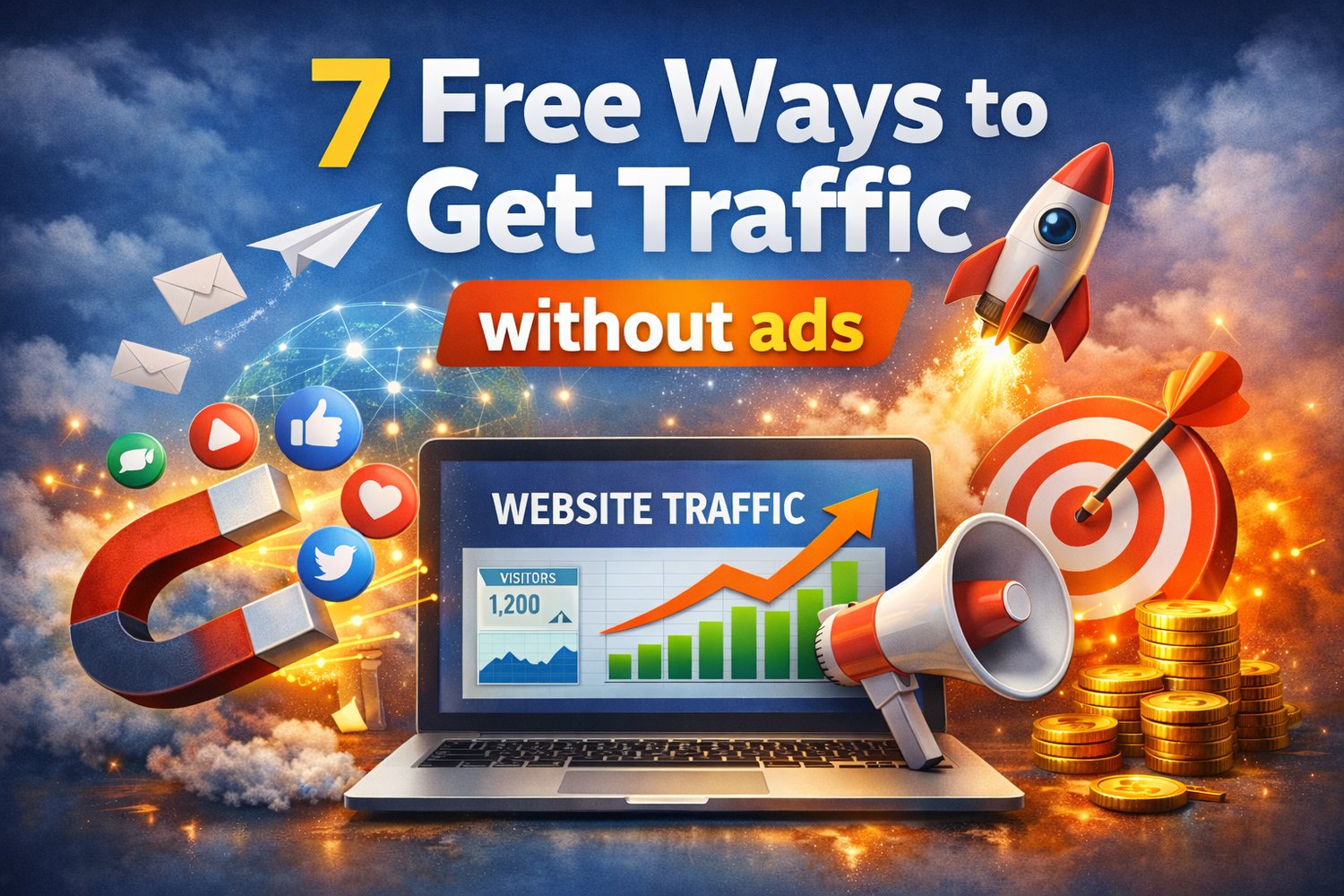 7 Free Ways to Get Traffic without ads