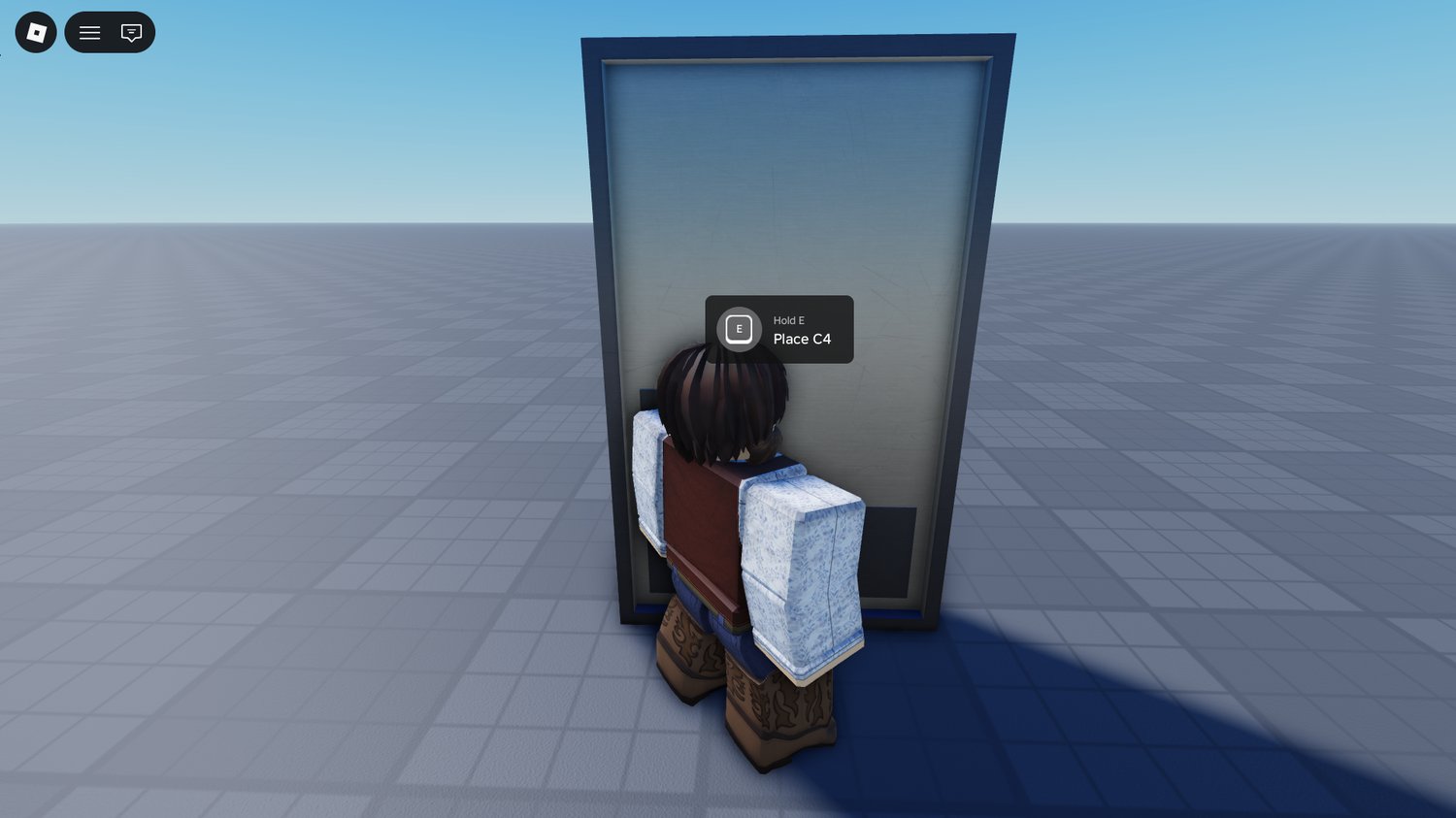 Military roleplay environment featuring realistic door breach action