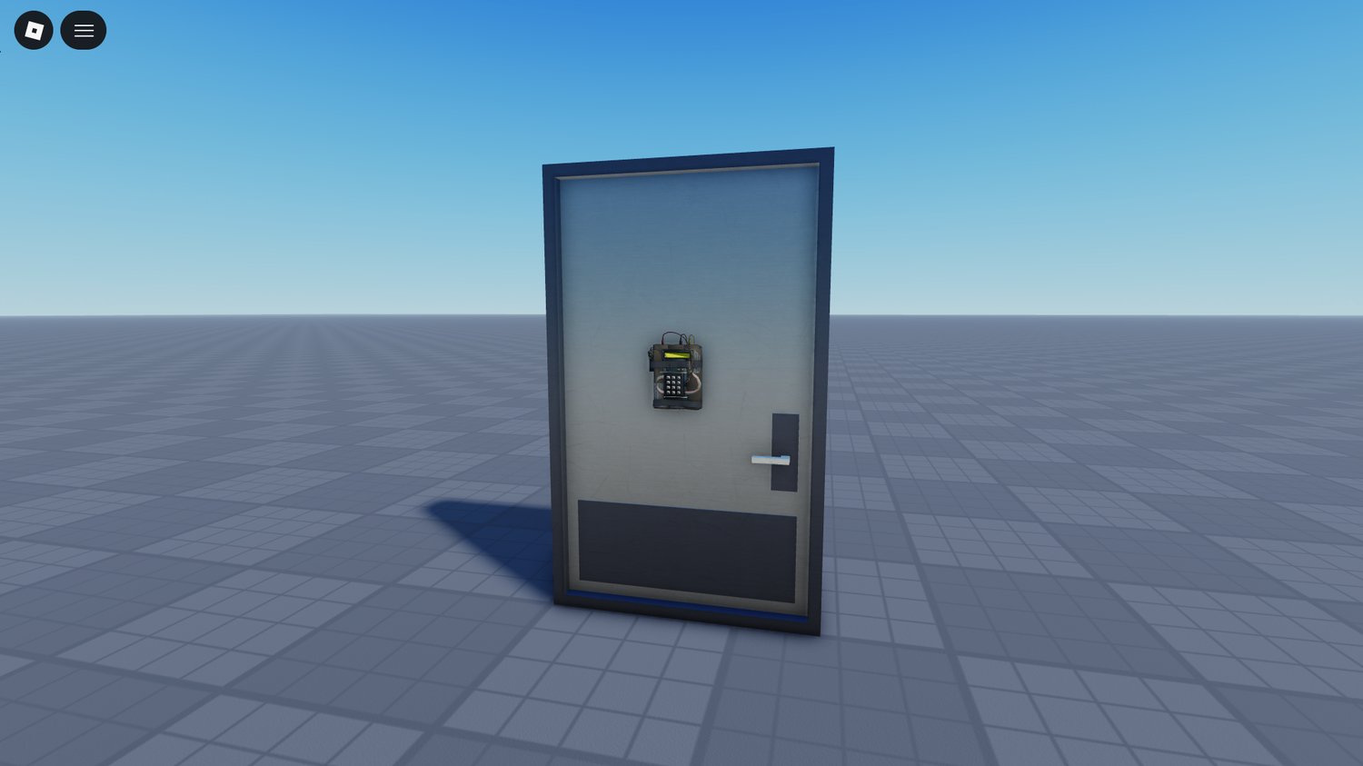 Explosive entry mechanic activated on interior building doorway