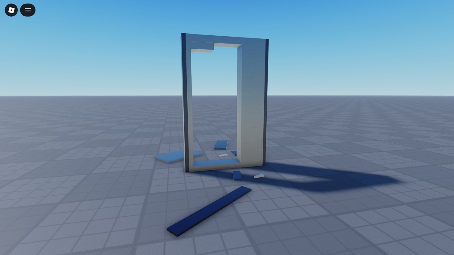 Tactical breaching gameplay scene using C4 door system in Roblox