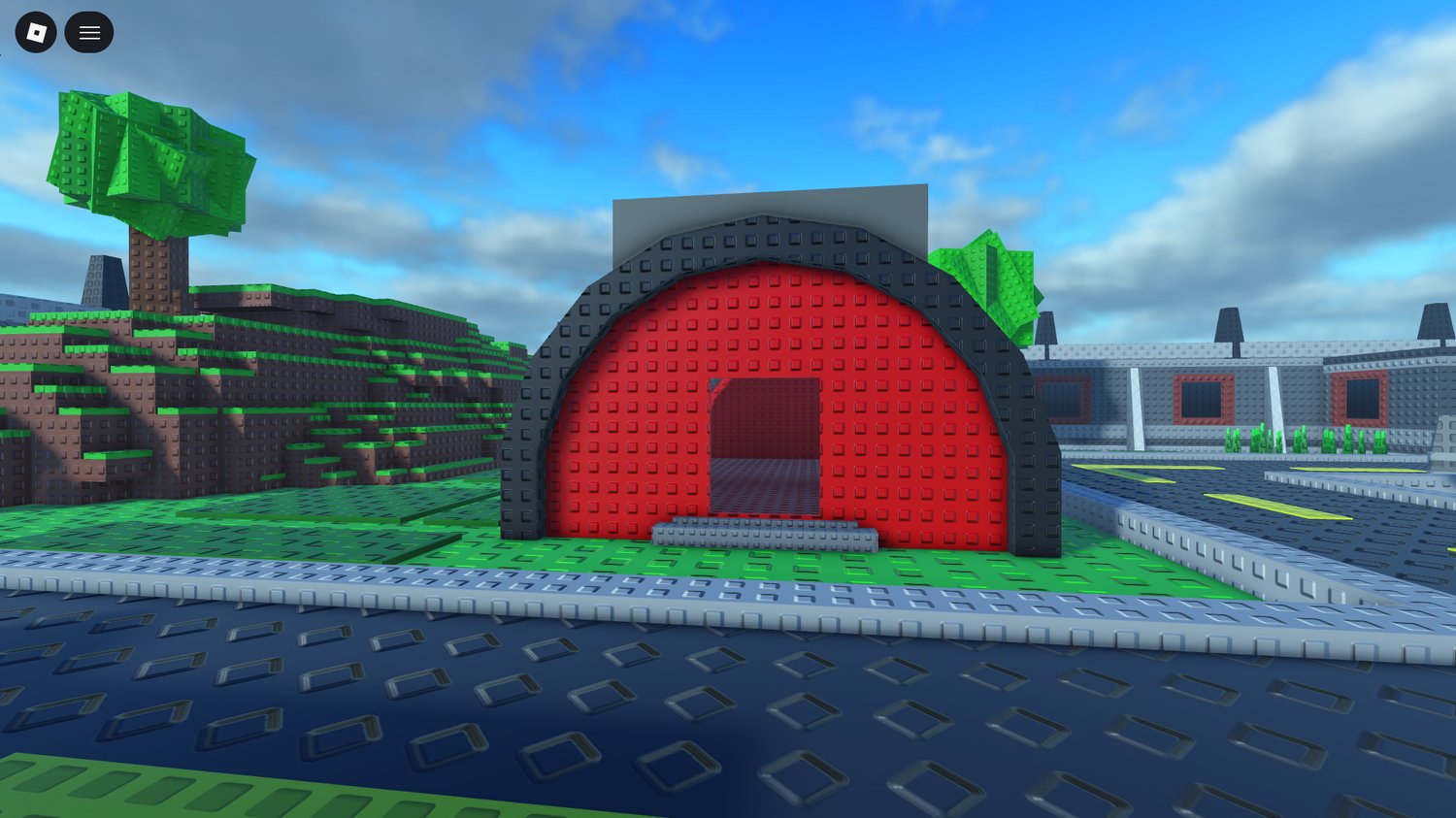 Stylized nostalgic combat map featuring bold colorful block design