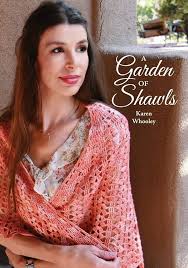 Lace and fingering weight yarns crocheted into beautiful shawls. Karen Wheeley Designs.