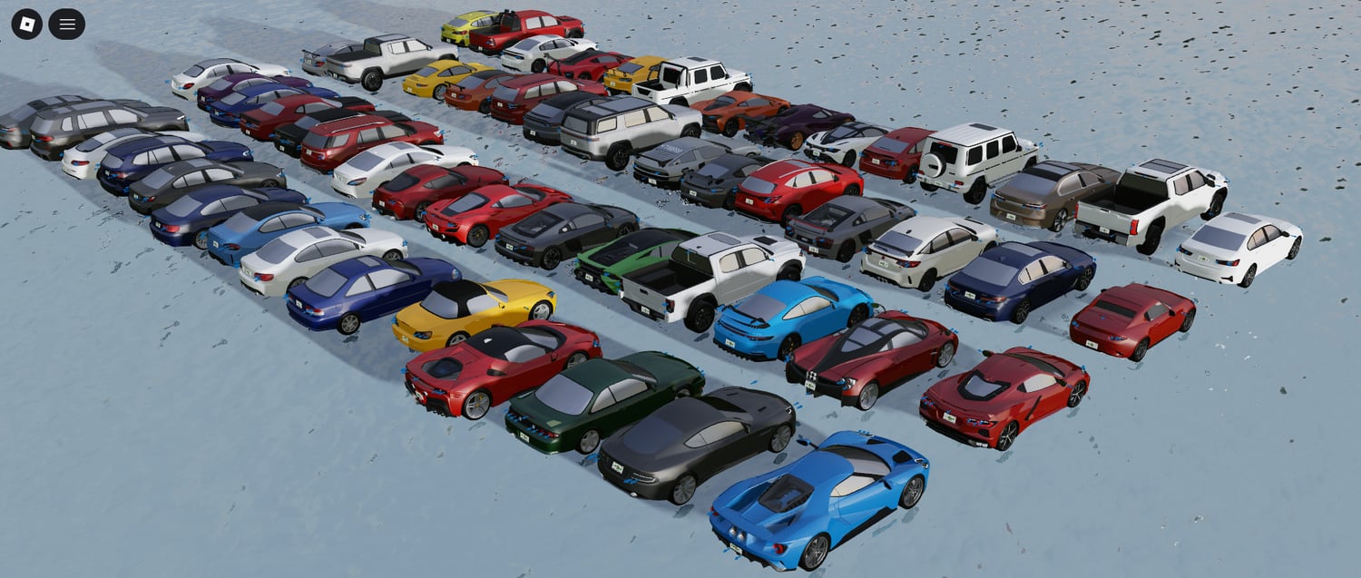 Driving gameplay scene showcasing diverse working vehicle models