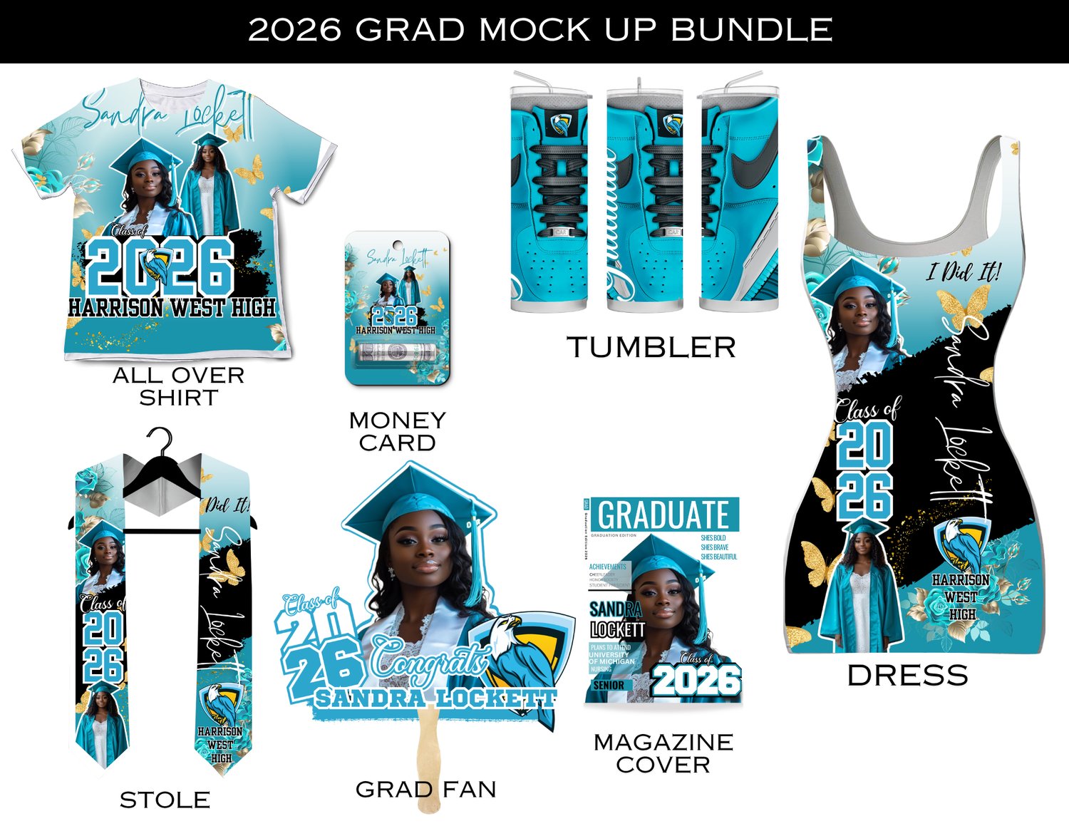 Turquoise Grad Bundle - Payhip