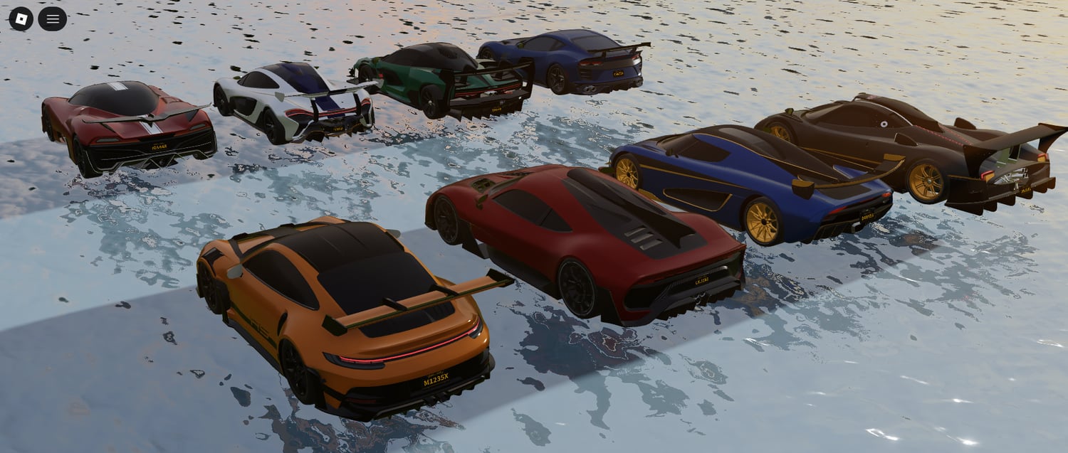 Clean exterior car designs displayed in parking area scene