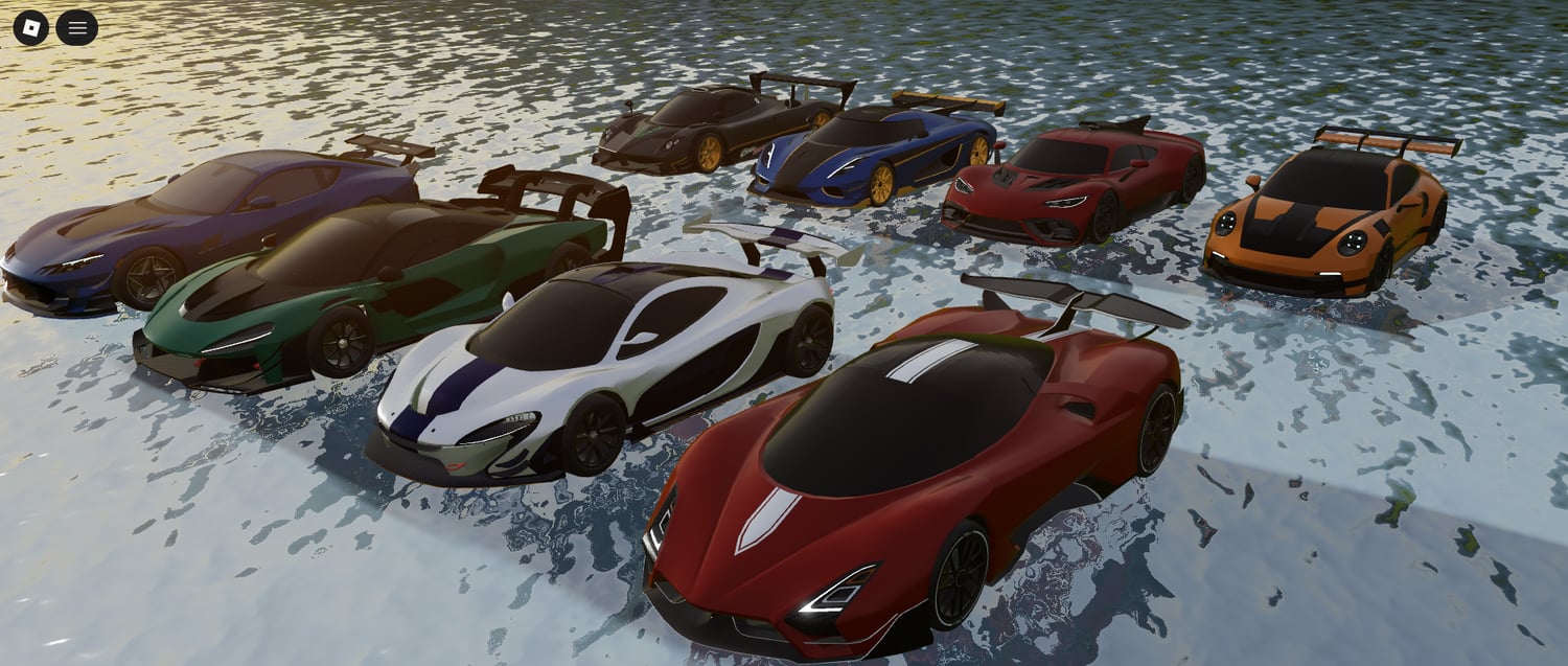 Decorative vehicle models enhancing immersive Roblox roadway