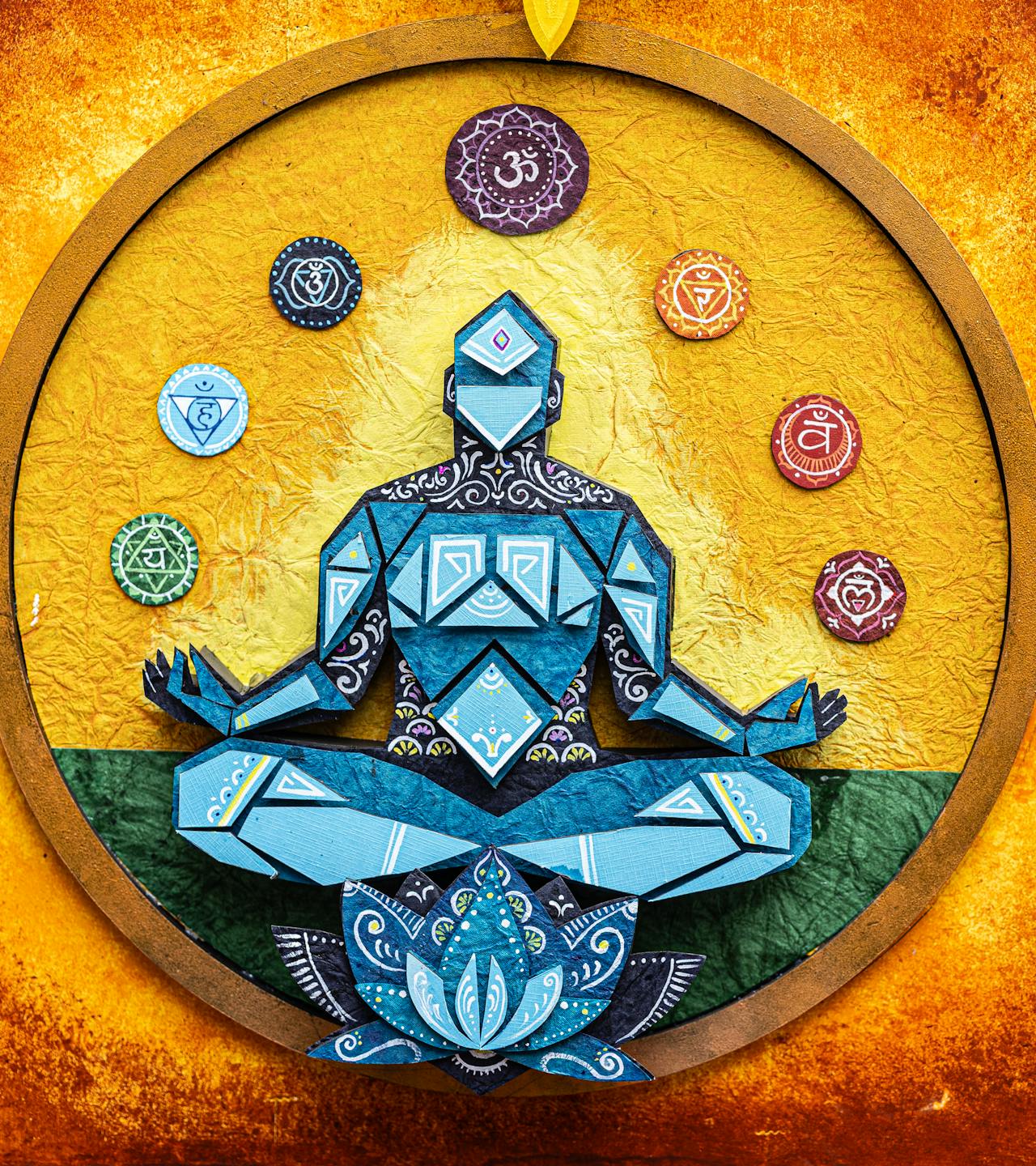 Reasons to Meditate. Abstract meditation imagery