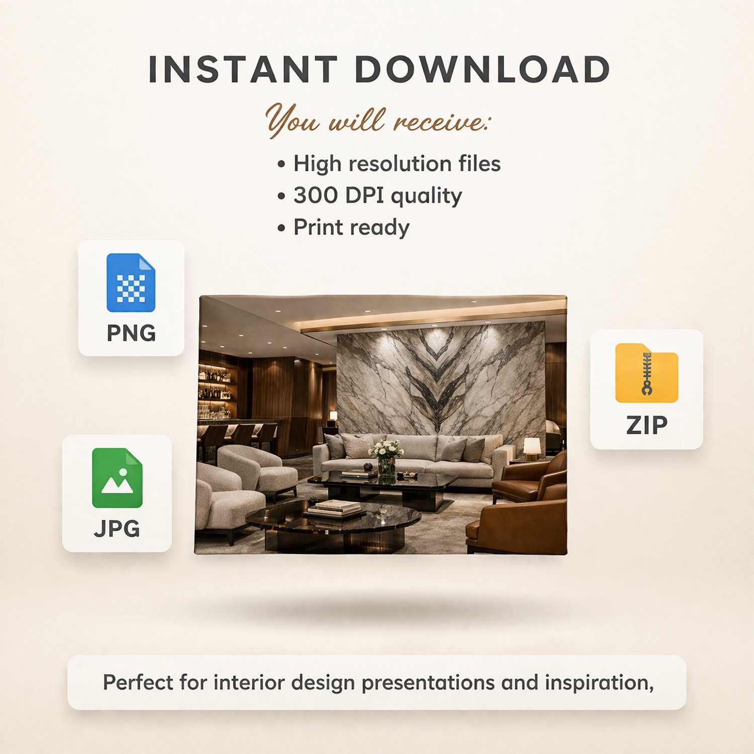 Collection of ultra-luxury executive lounge interiors featuring marble walls, walnut paneling, premium leather seating and warm architectural lighting