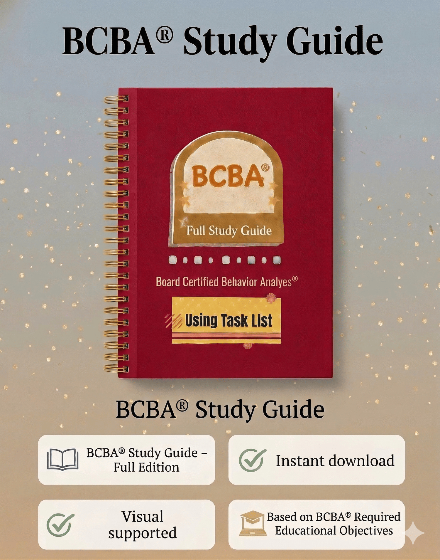 BCBA study guide covering the new 6th Edition TCO