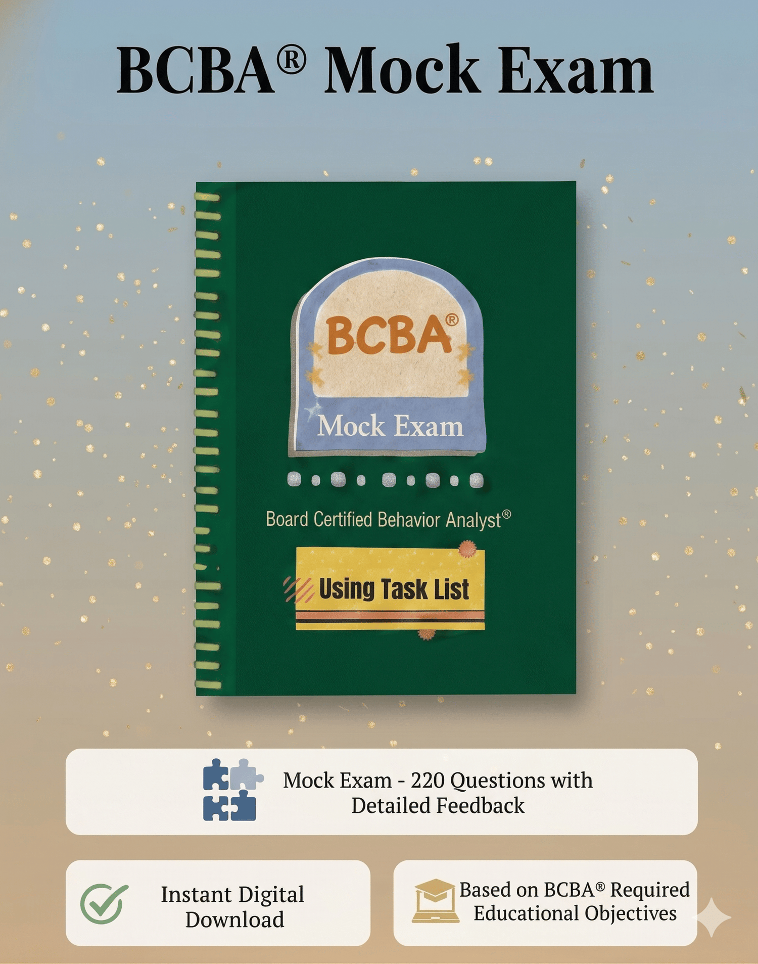 BCBA 200-question interactive mock exam portal for Board Certified Behavior Analyst preparation