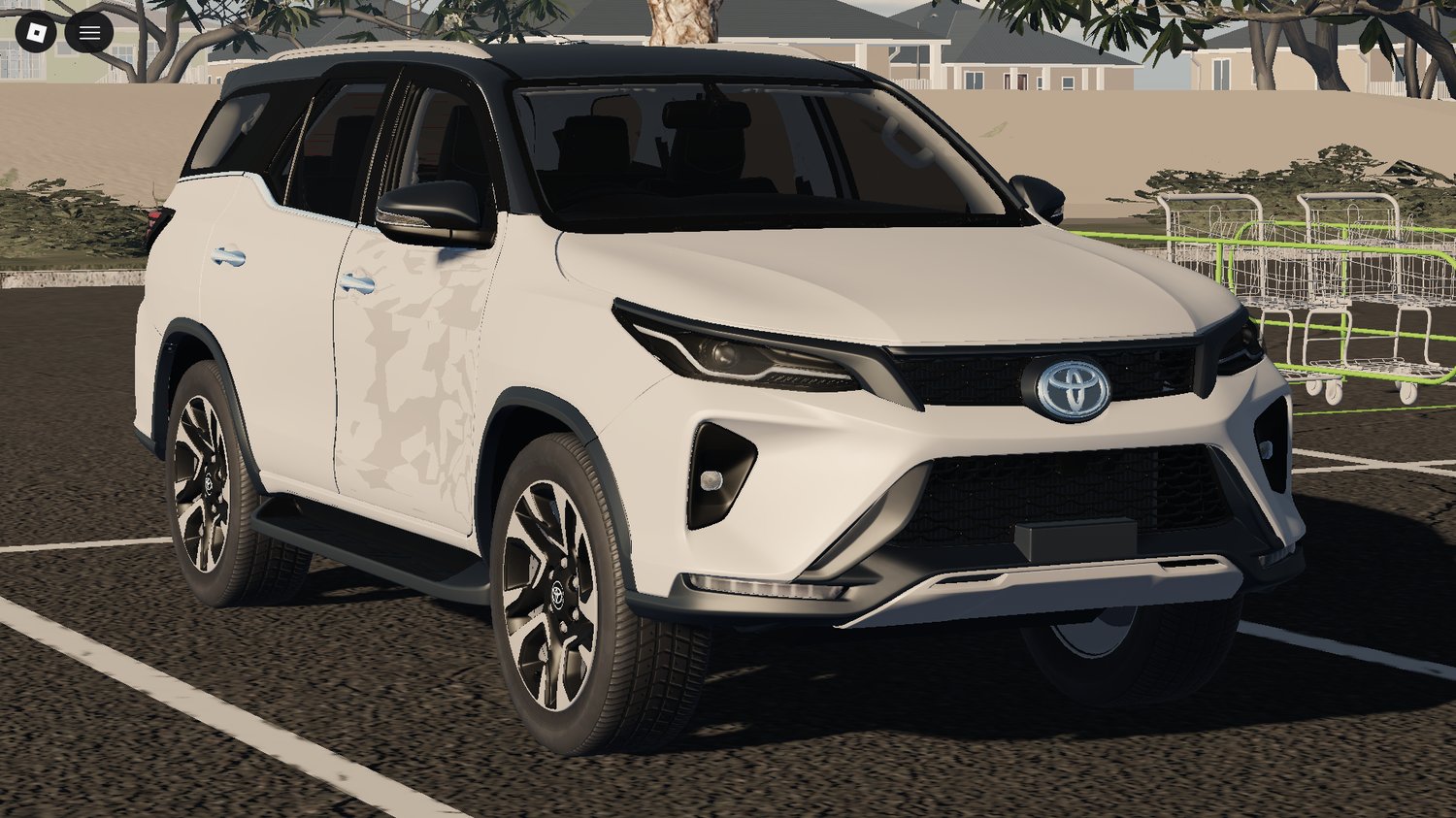 Player interacting with openable car doors on realistic vehicle