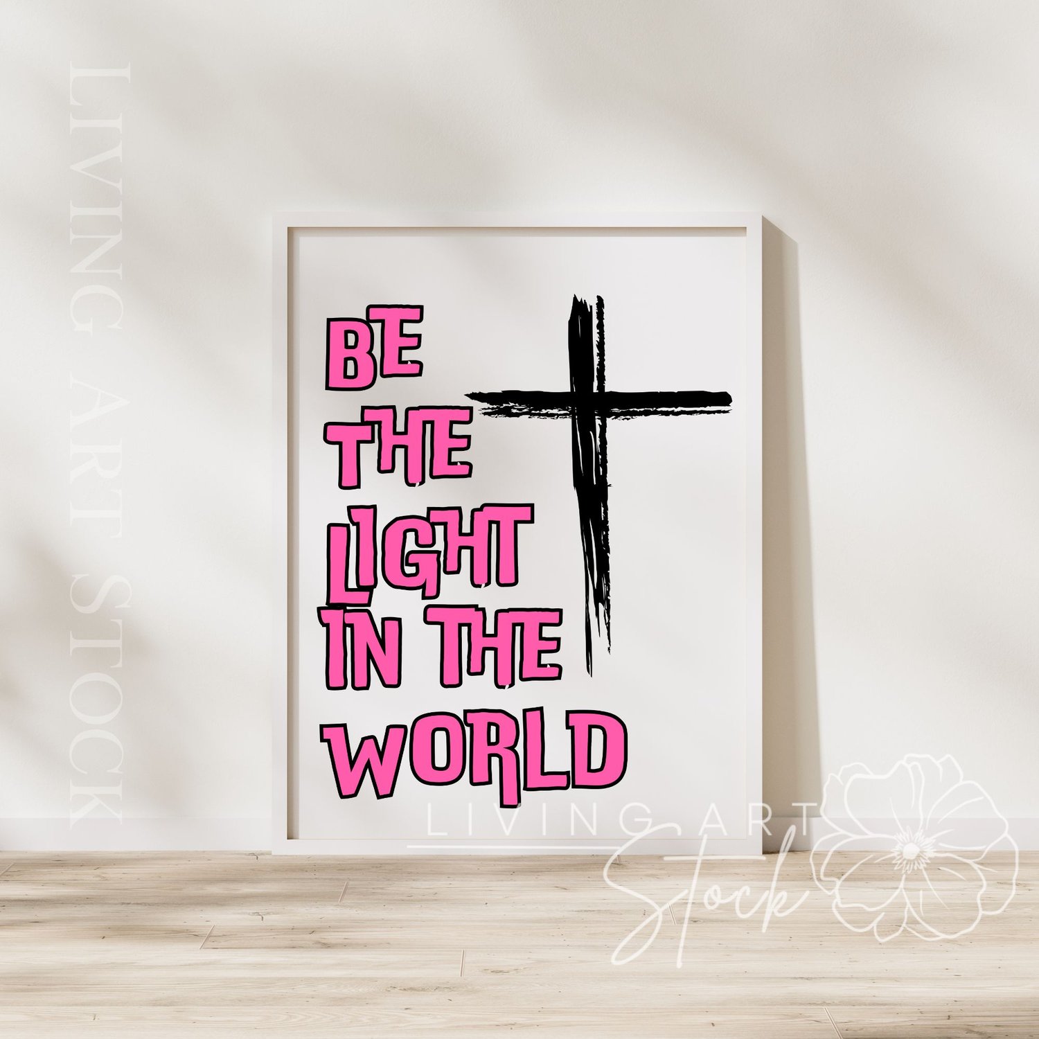 Christian quote printable wall art designs with cross