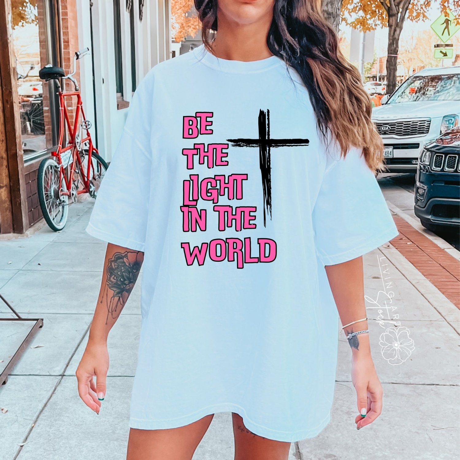 Christian quote t-ashirt designs with cross
