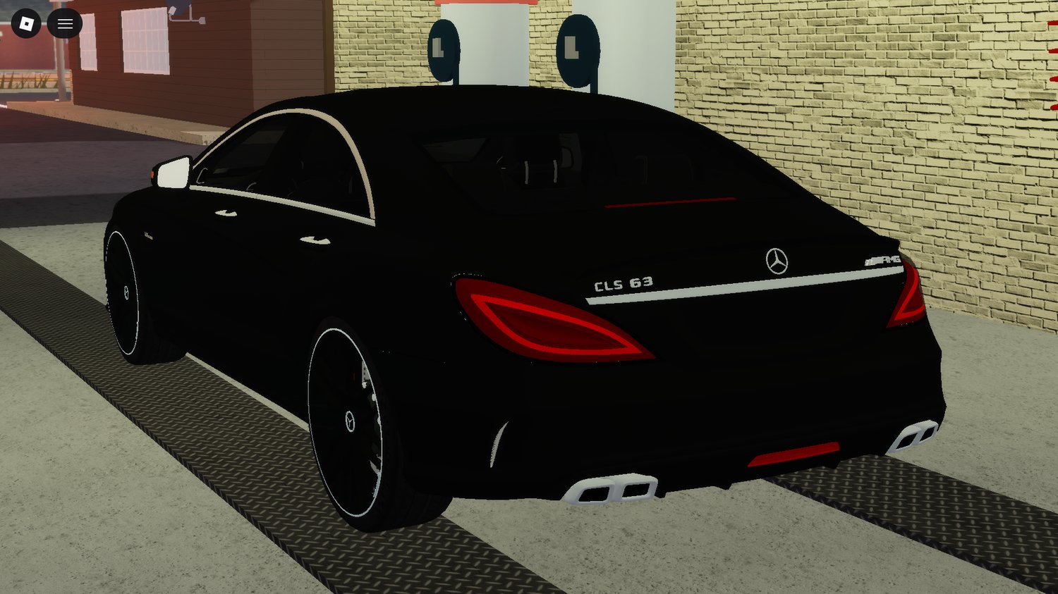 Working drivable Mercedes vehicle used in roleplay gameplay