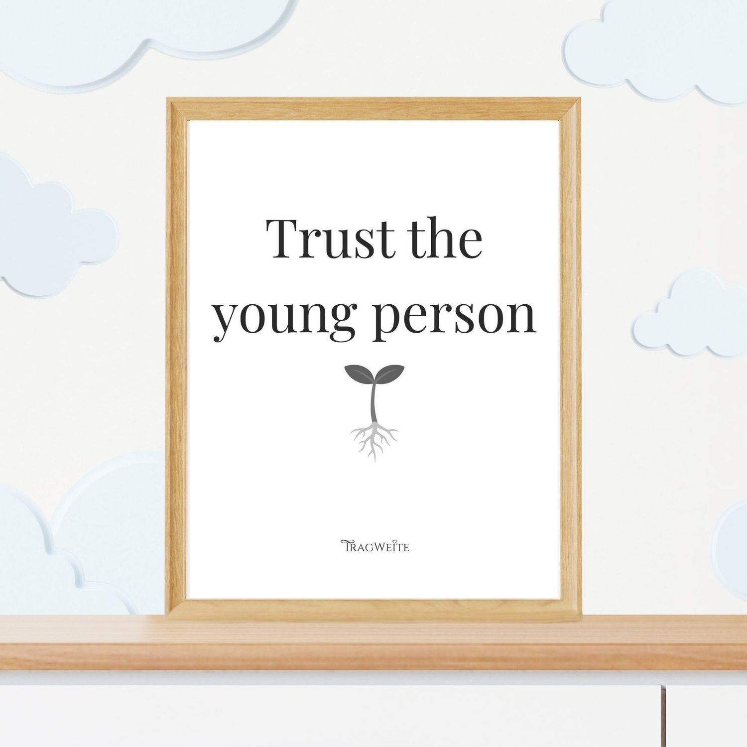 Poster "Trust the Young Person" black and white in kids room – ink-saving printable for conscious parentsPasst das so und bitte auch hier eine beschreibung15:33Validierte Bild und bereitete Beschreibung vorValidierte Bild und bereitete Beschreibung vorBil
