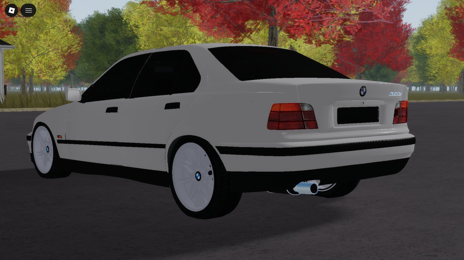 Working classic car used in immersive Roblox roleplay gameplay