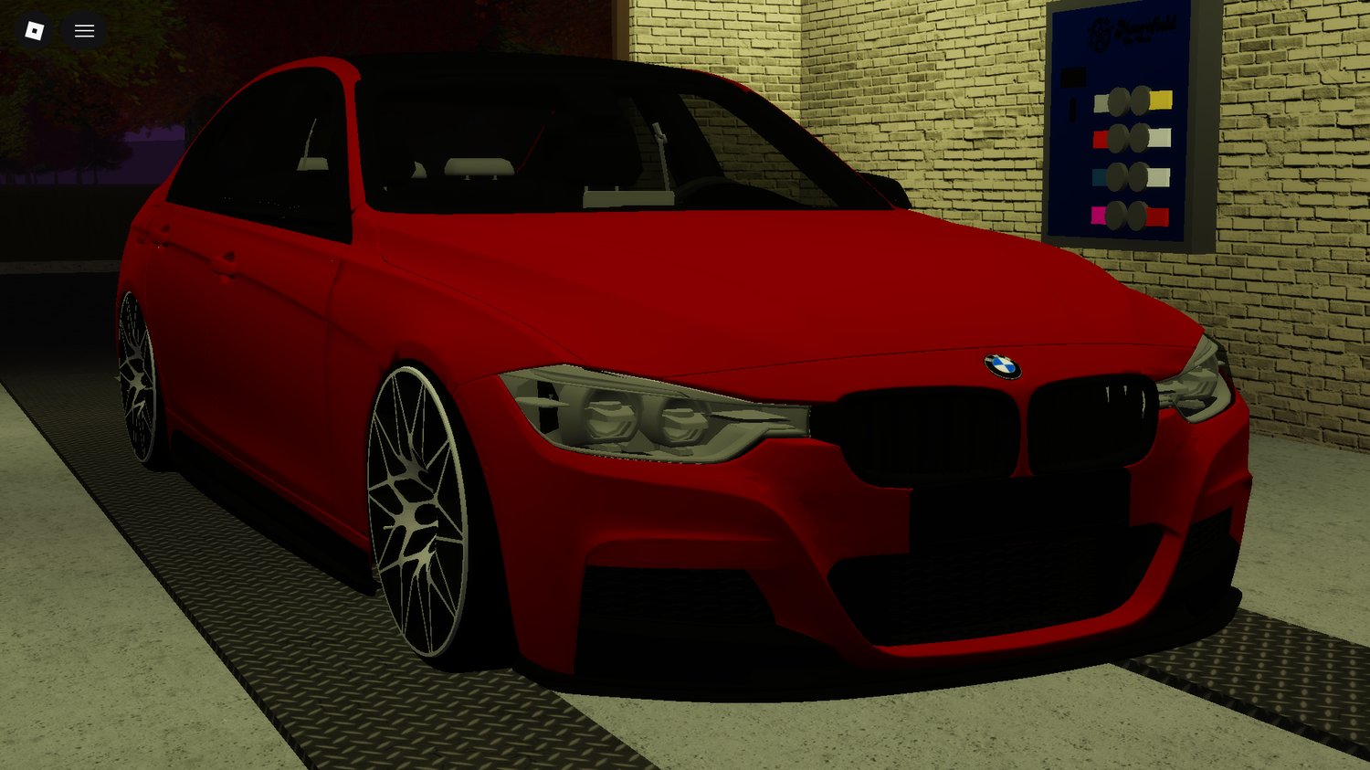 Roblox BMW F30 realistic driving vehicle