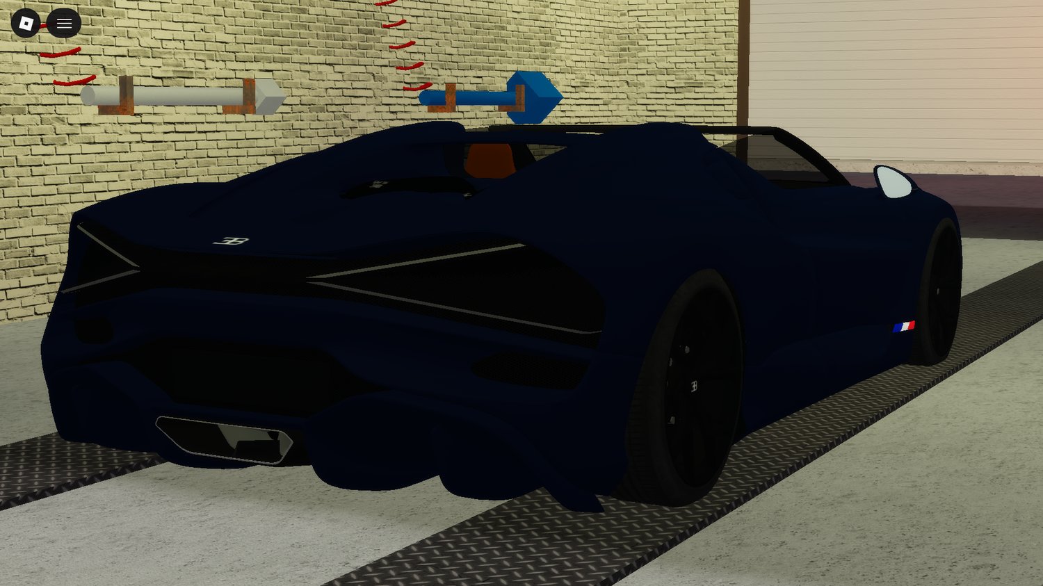 Detailed Bugatti Mistral hypercar Roblox asset