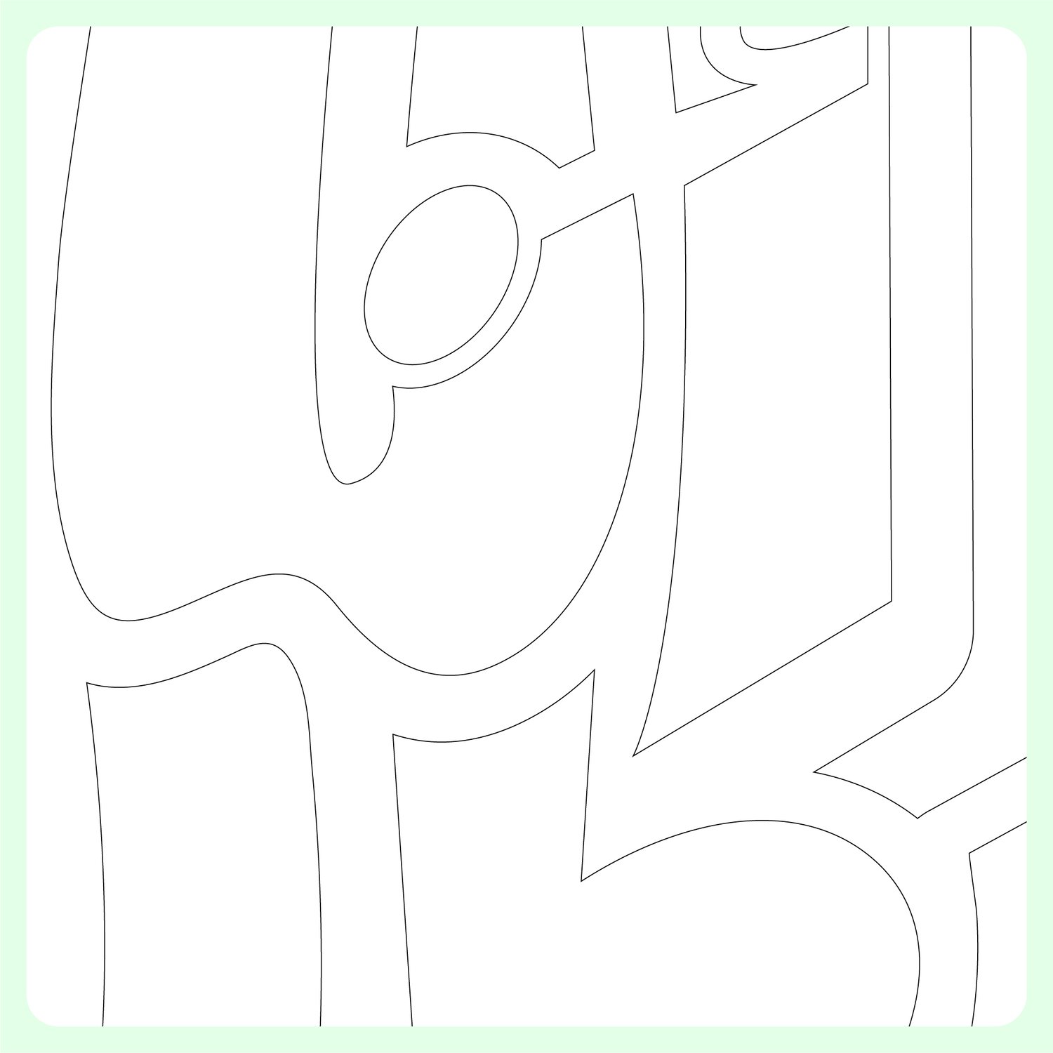 Close-up of Ana Batal Arabic letterforms showing precise stroke weight and modern calligraphic structure