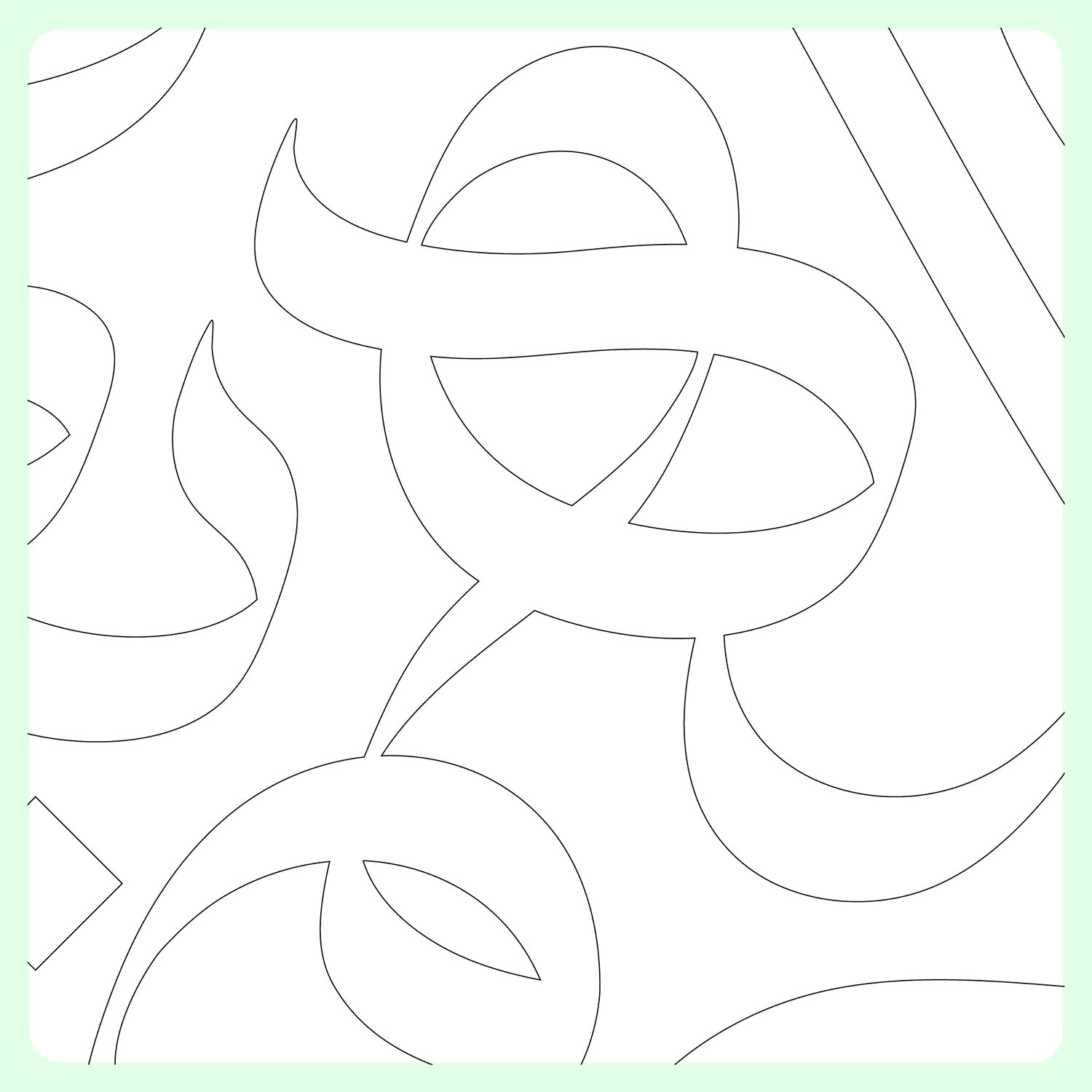 Close-up of Arabic letterforms showing precise stroke geometry and clean anchor points optimized for laser cutting