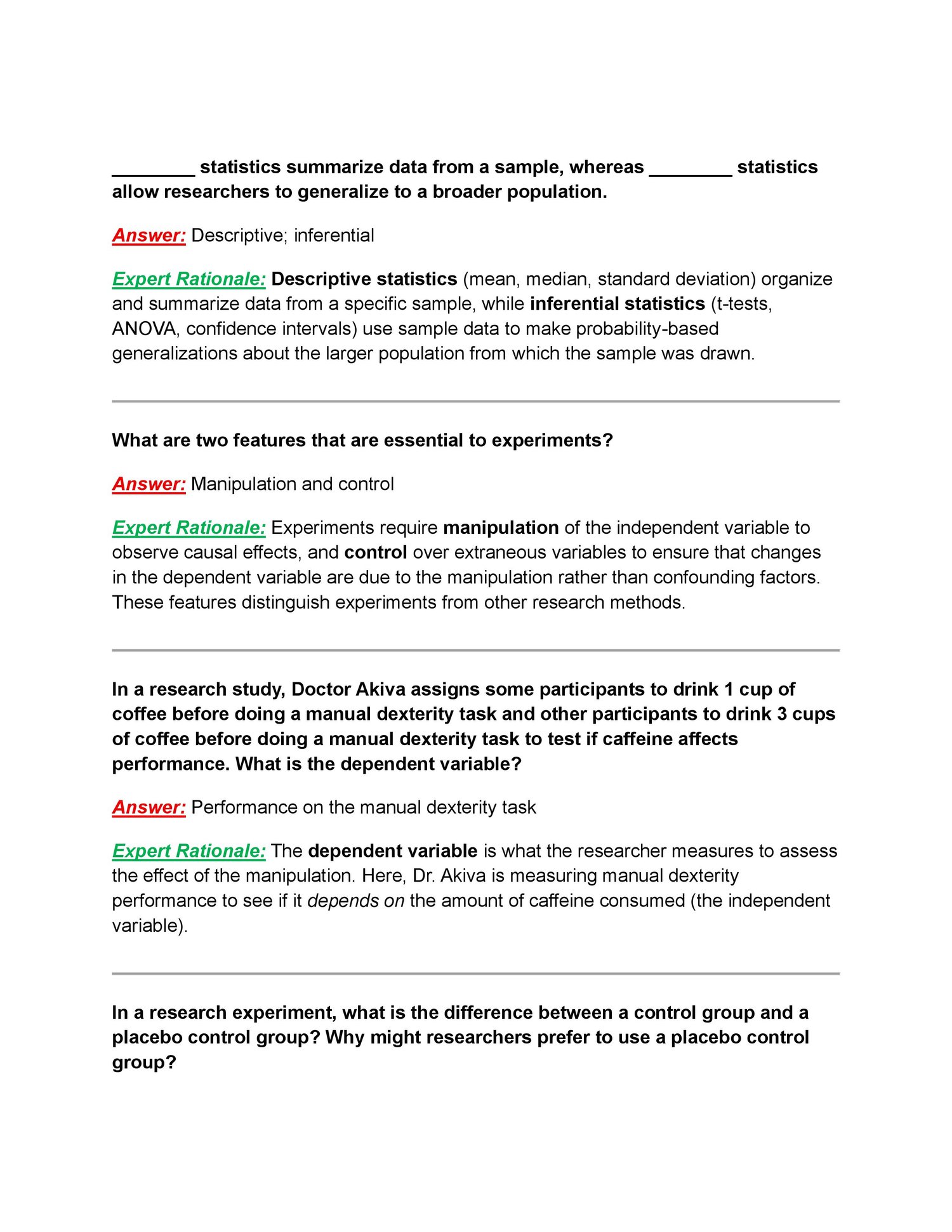 PSYC 101 Final Exam – Psychology | Portage Learning (2026) Actual ...