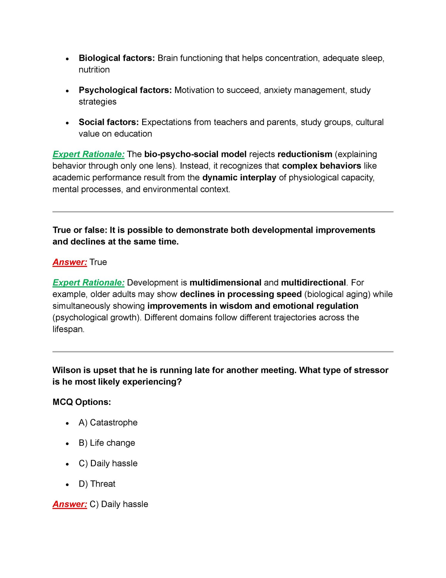 PSYC 101 Final Exam – Psychology | Portage Learning (2026) Actual ...