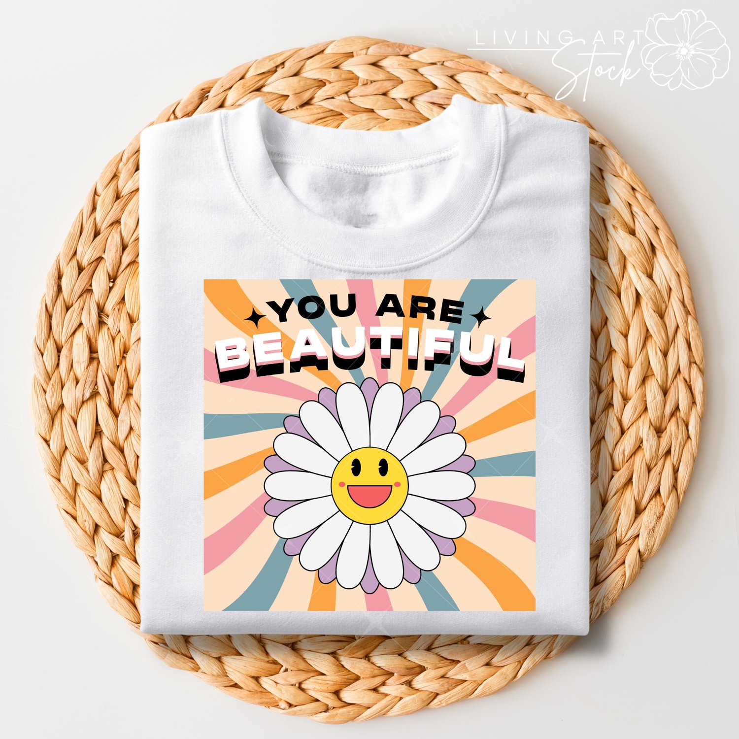 Retro Flower tshirt design