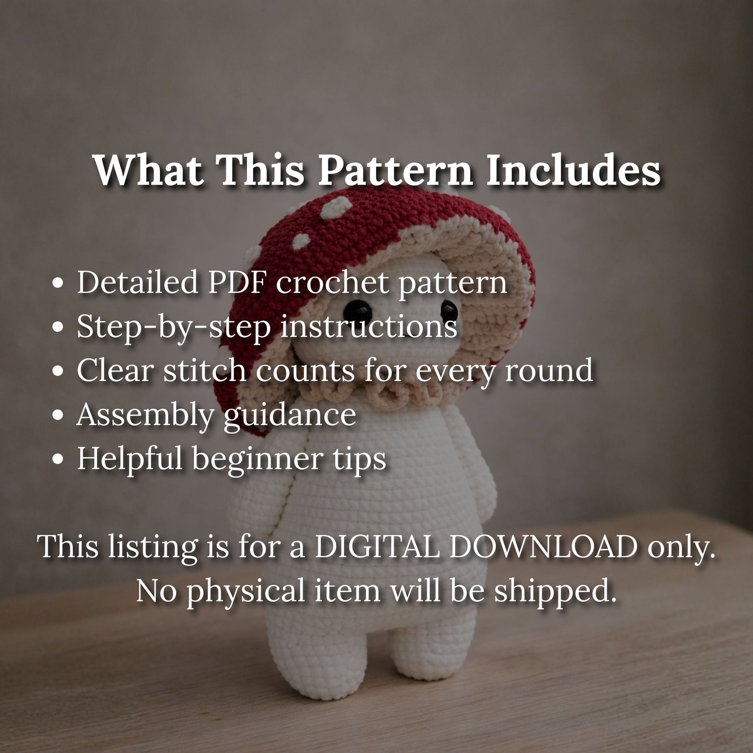 Viral Mushroom Guy Crochet Pattern