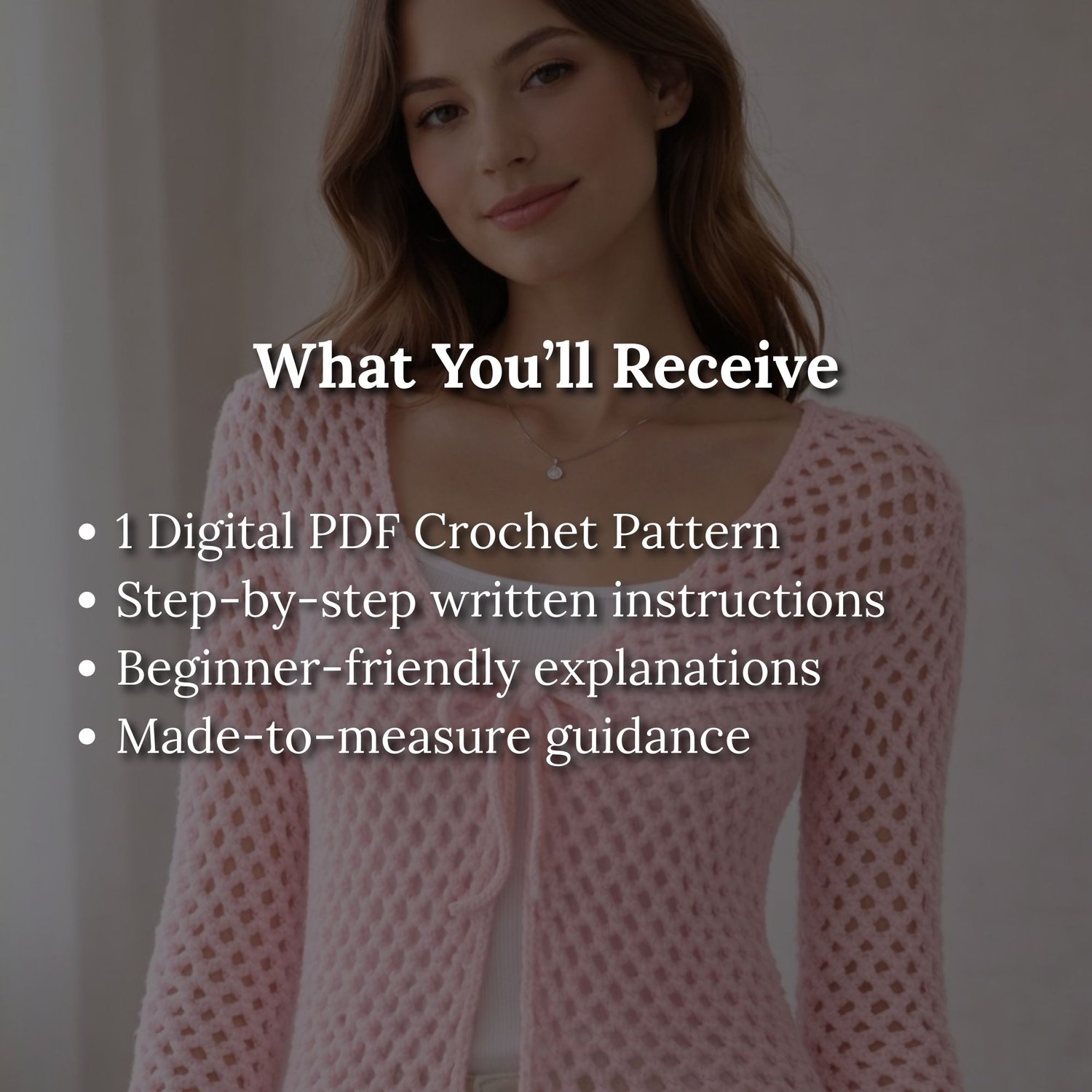 Mesh Crochet Cardigan Pattern