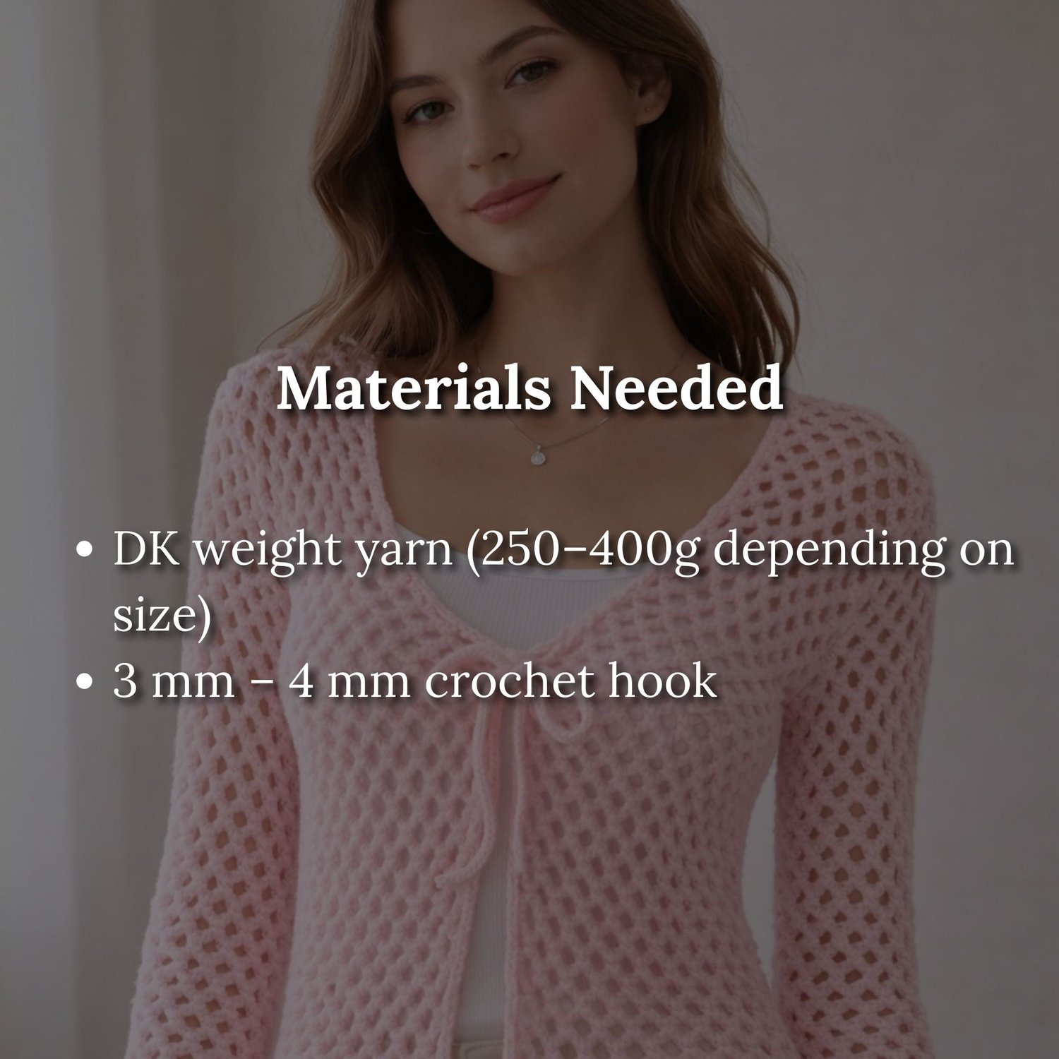 Mesh Crochet Cardigan Pattern