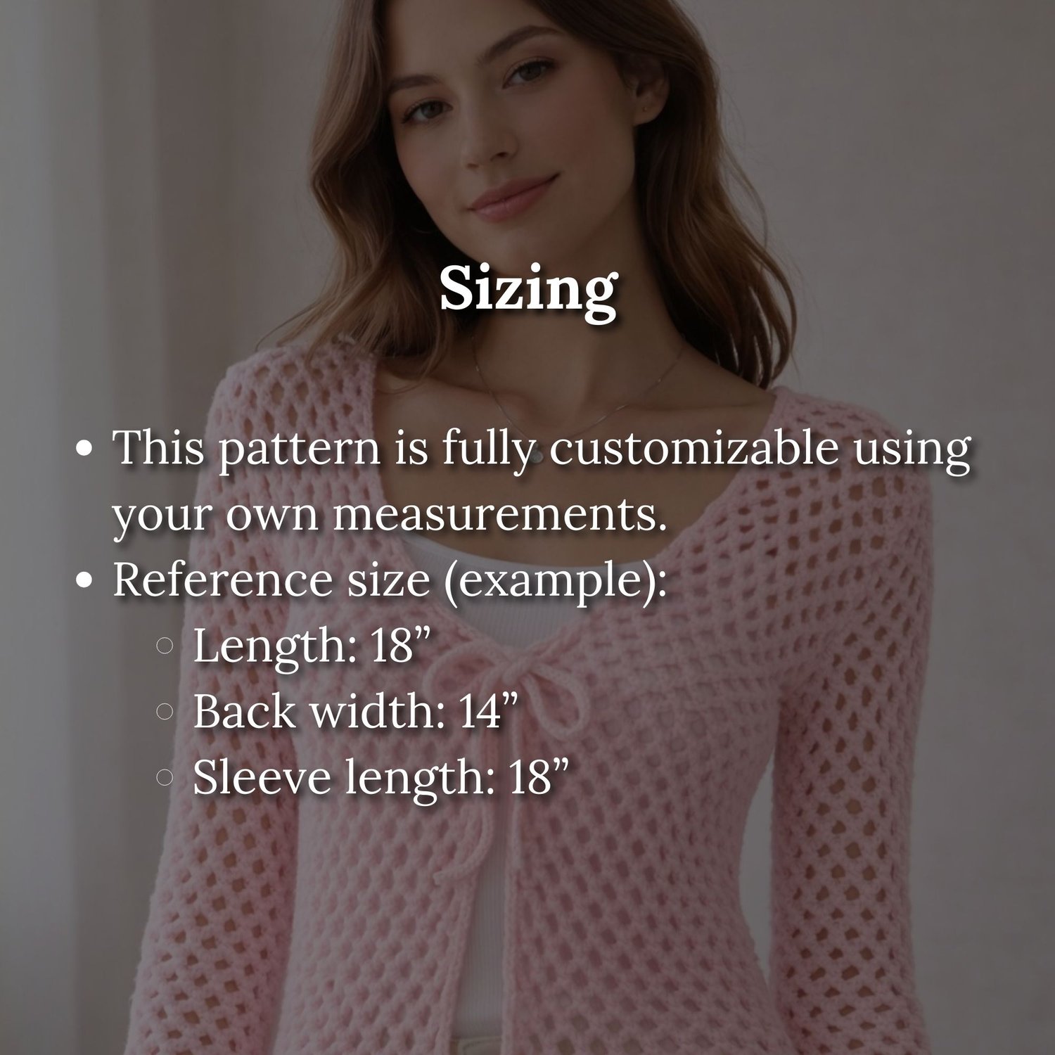Mesh Crochet Cardigan Pattern