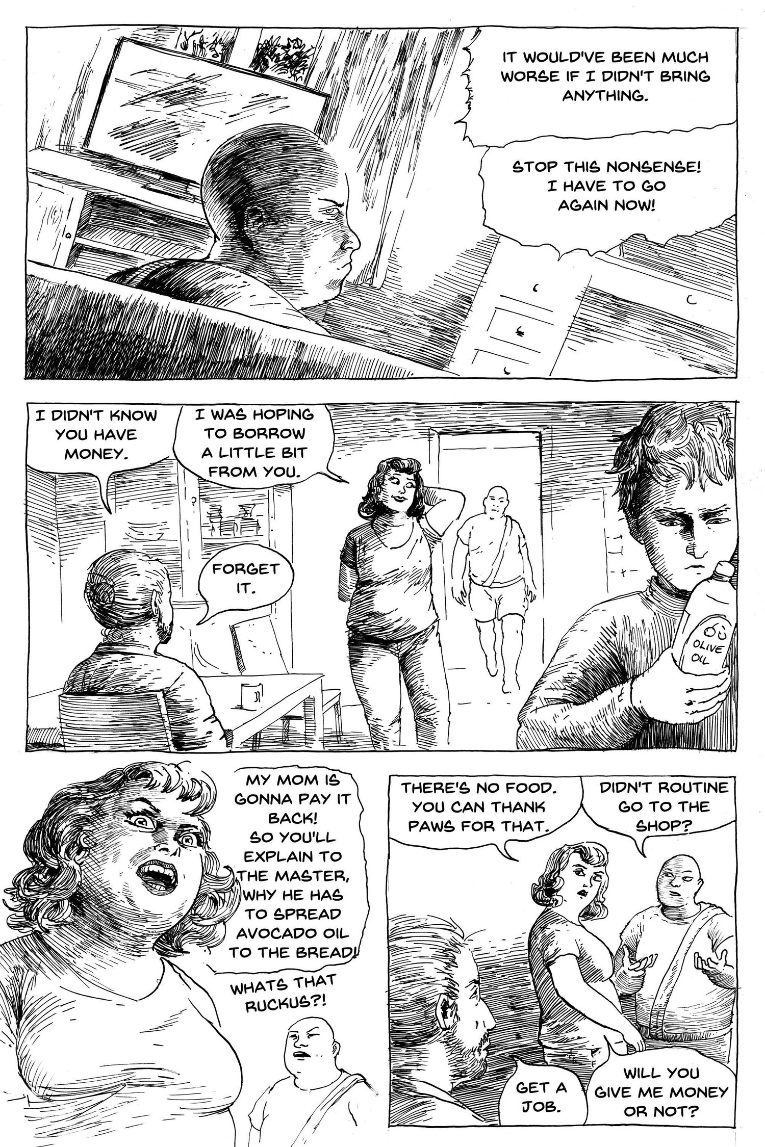 chickenmaster comic an estonian comic made with ink and dip pen