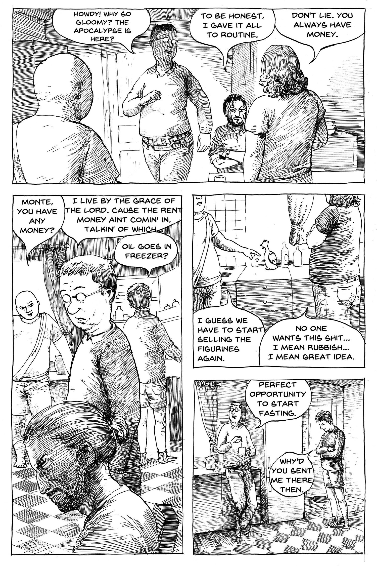 chickenmaster comic an estonian comic made with ink and dip pen
