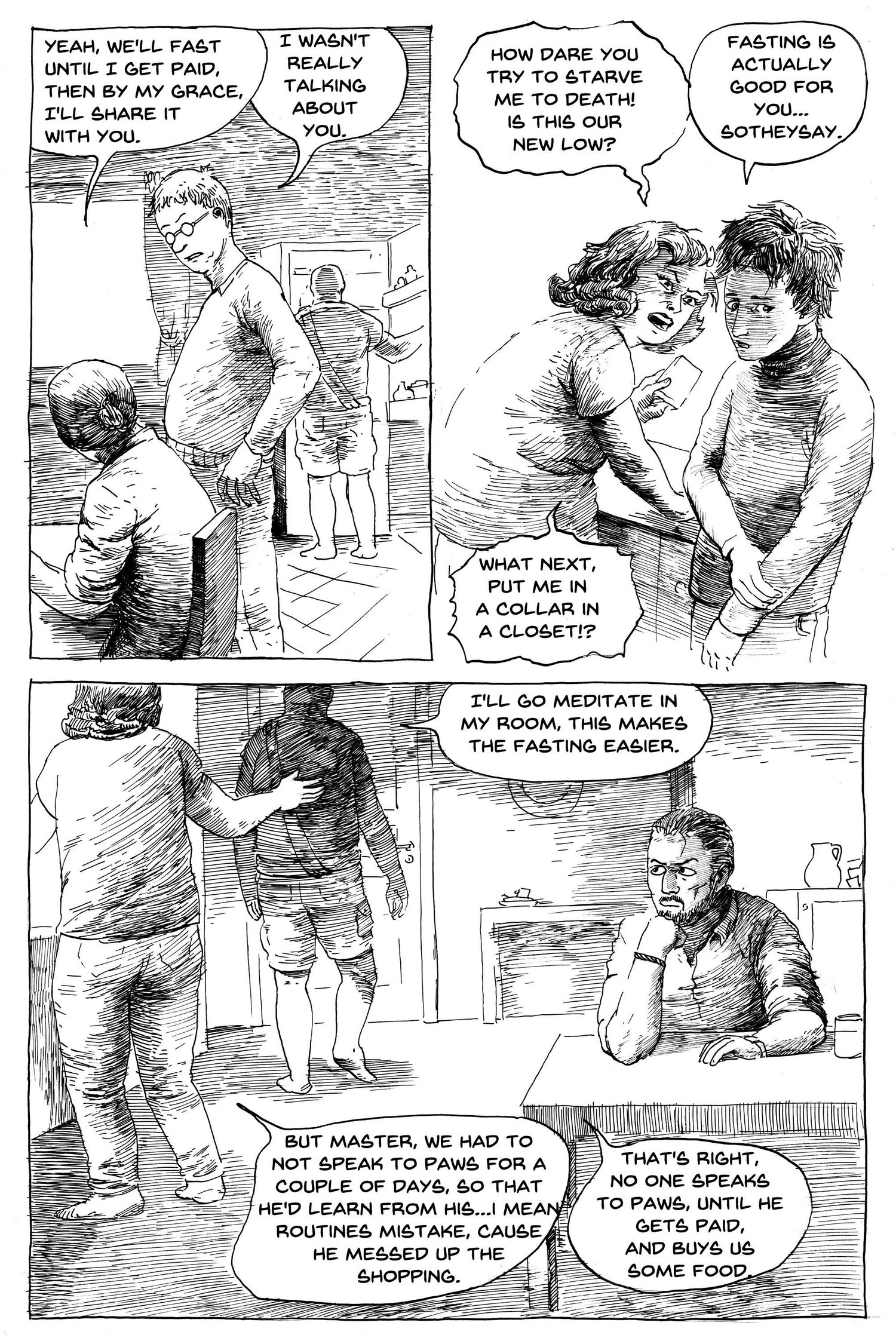 chickenmaster comic an estonian comic made with ink and dip pen